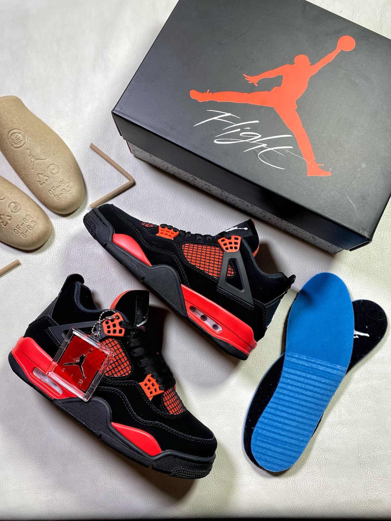 纯原-AirJordan4RetroUniversityBlueAJ4乔4新黑红CT8527-016AJ