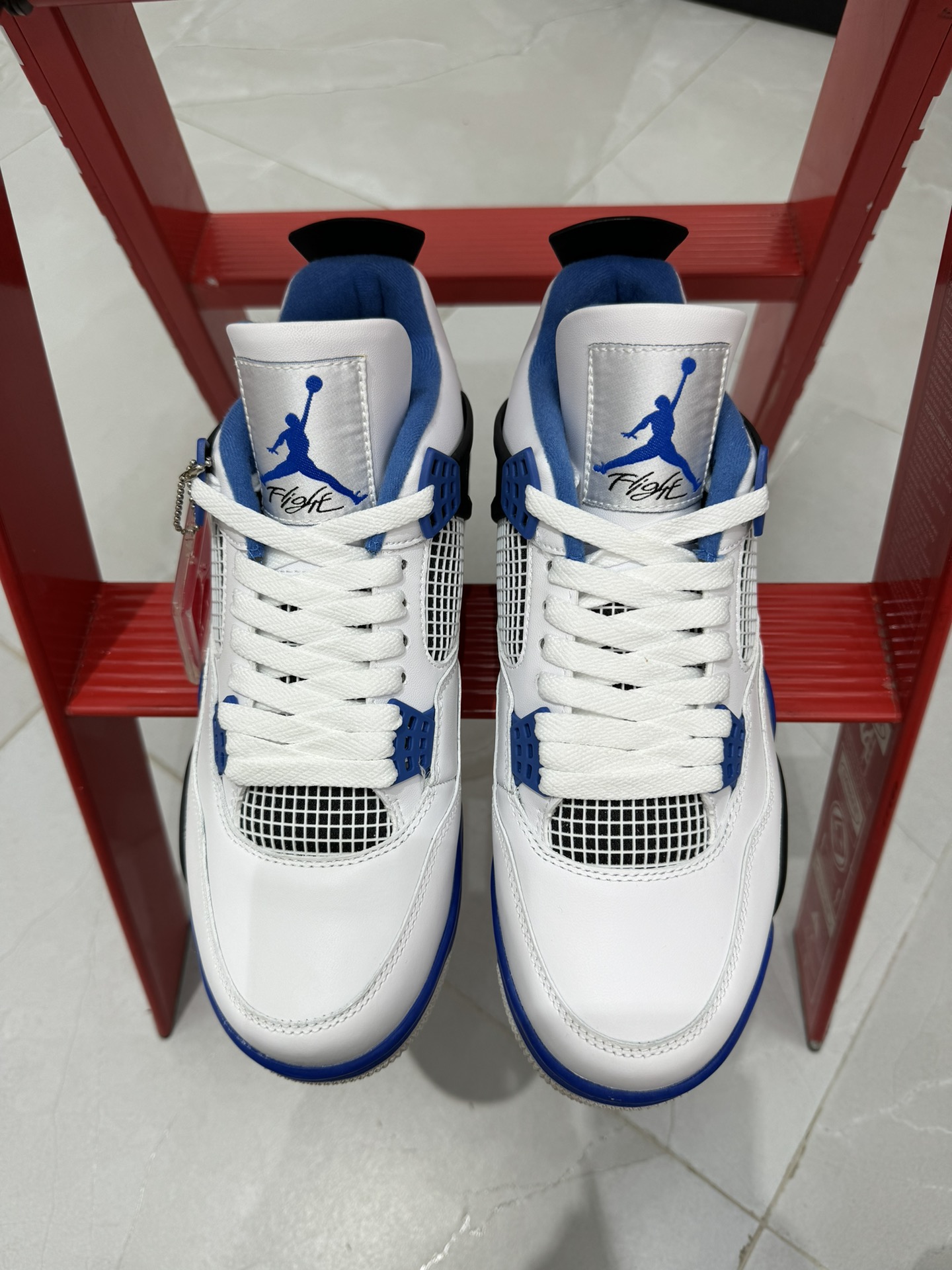 纯原-AirJordan4RetroAJ4乔4白蓝308497-117AJ4白蓝尺码:36-47.5