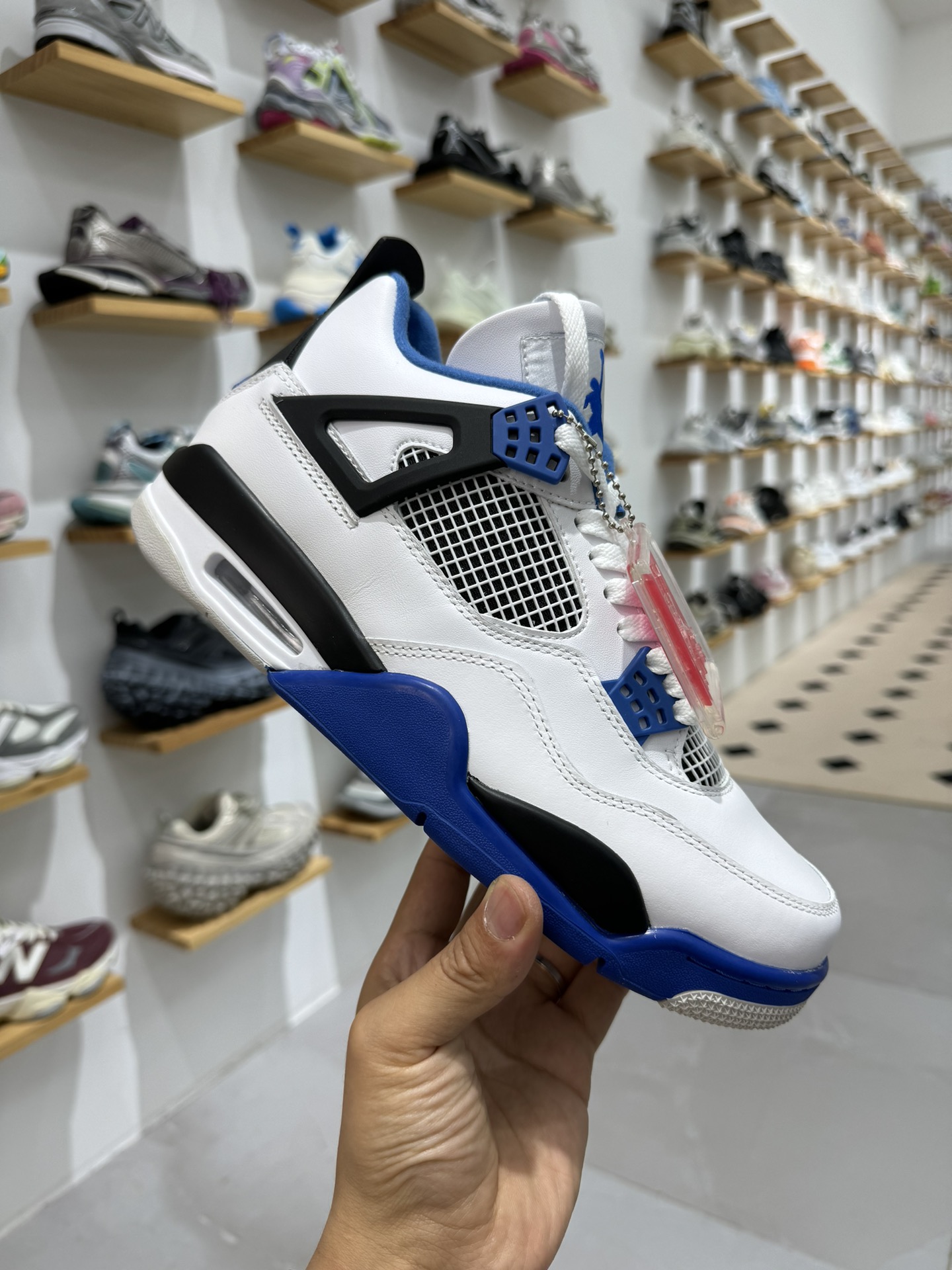 纯原-AirJordan4RetroAJ4乔4白蓝308497-117AJ4白蓝尺码:36-47.5