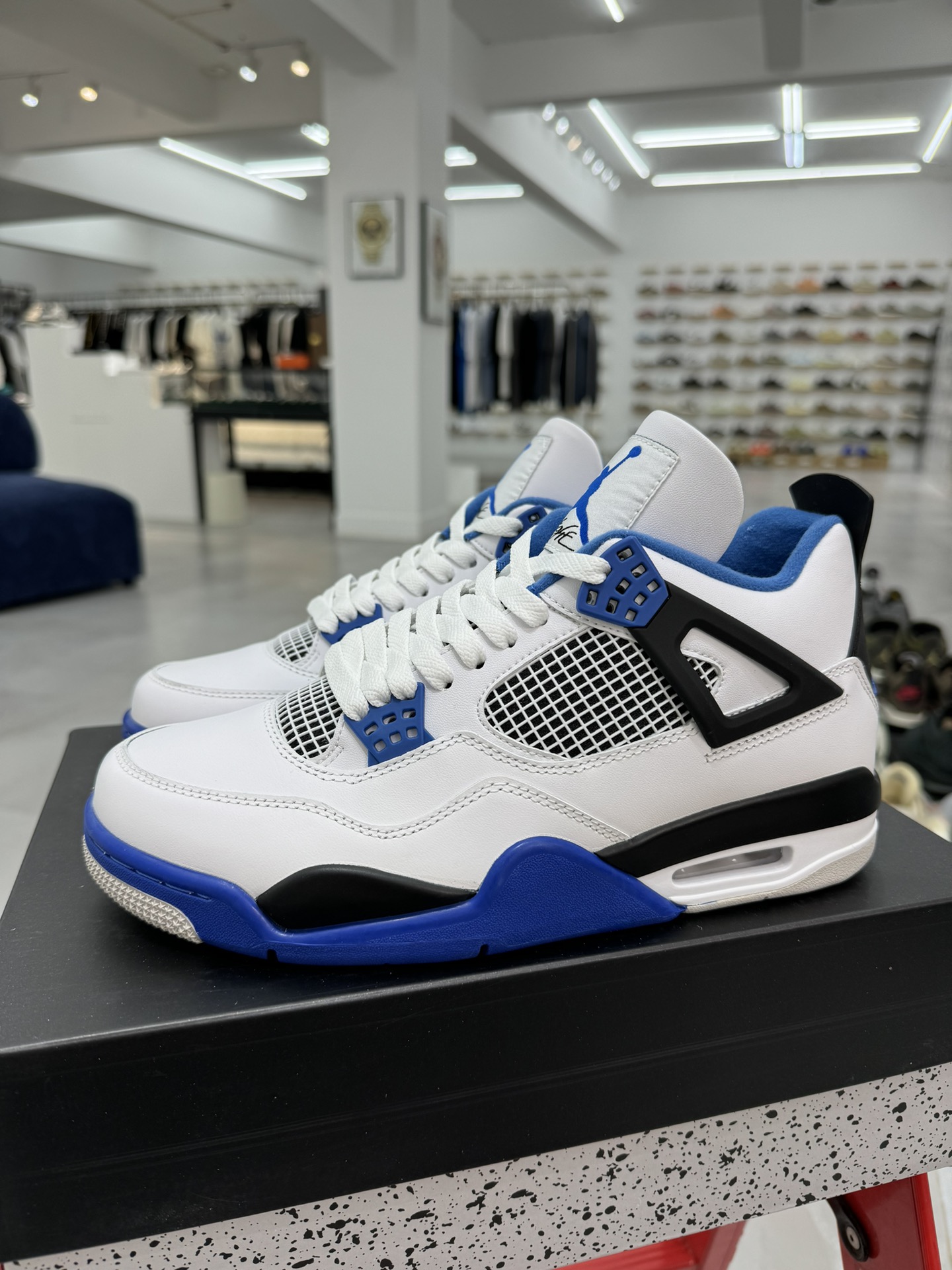 纯原-AirJordan4RetroAJ4乔4白蓝308497-117AJ4白蓝尺码:36-47.5