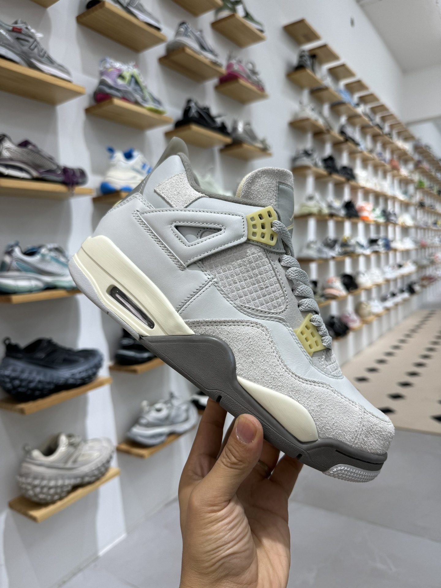 纯原-AirJordan4RetroCraftAJ4乔4灰水泥DV3742-021AJ4灰水泥尺码:36