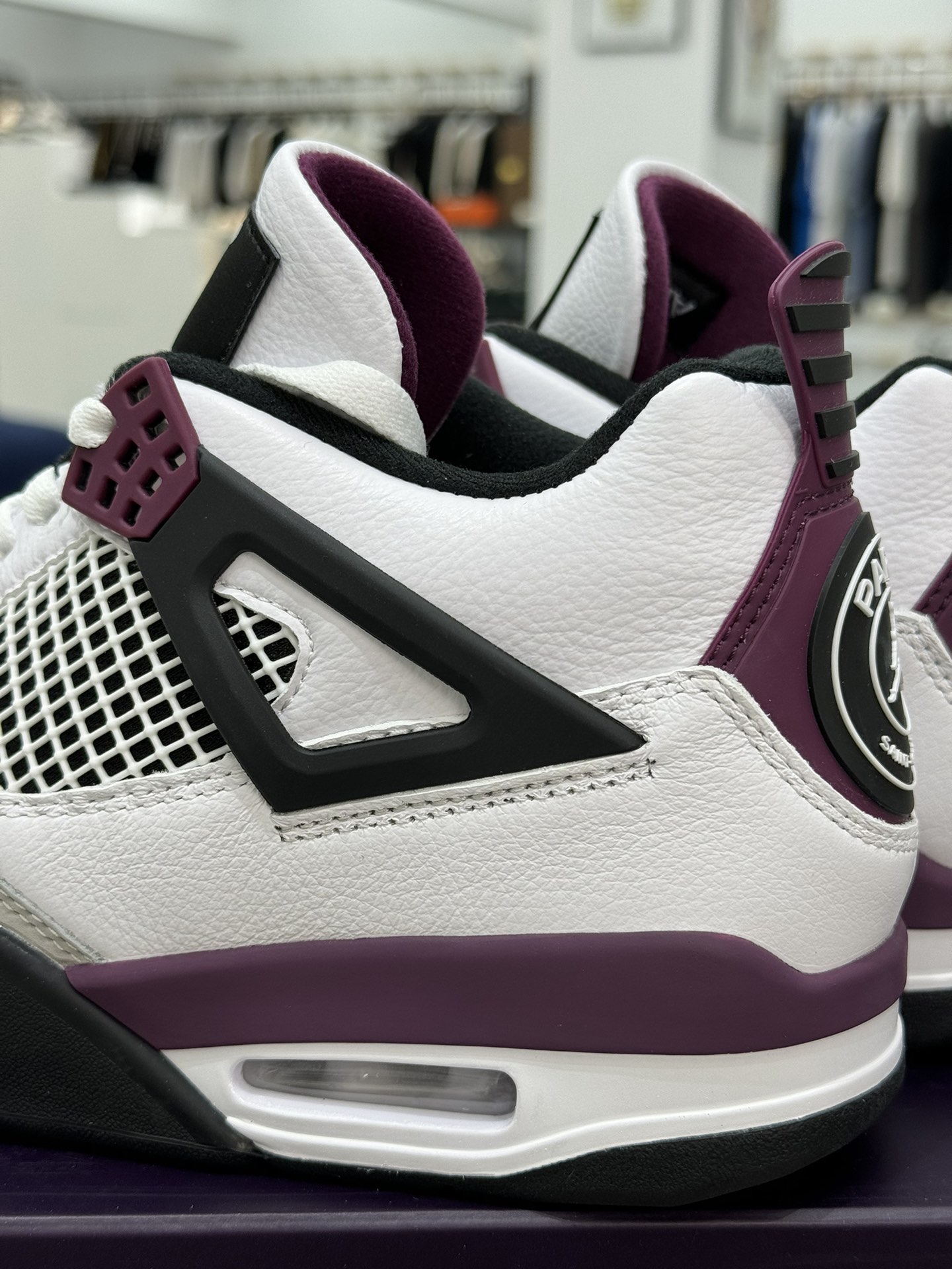 AirJordan4RetroPSGAJ4乔4大巴黎全头层白紫红色巴黎圣日尔曼联名CZ5624-100-