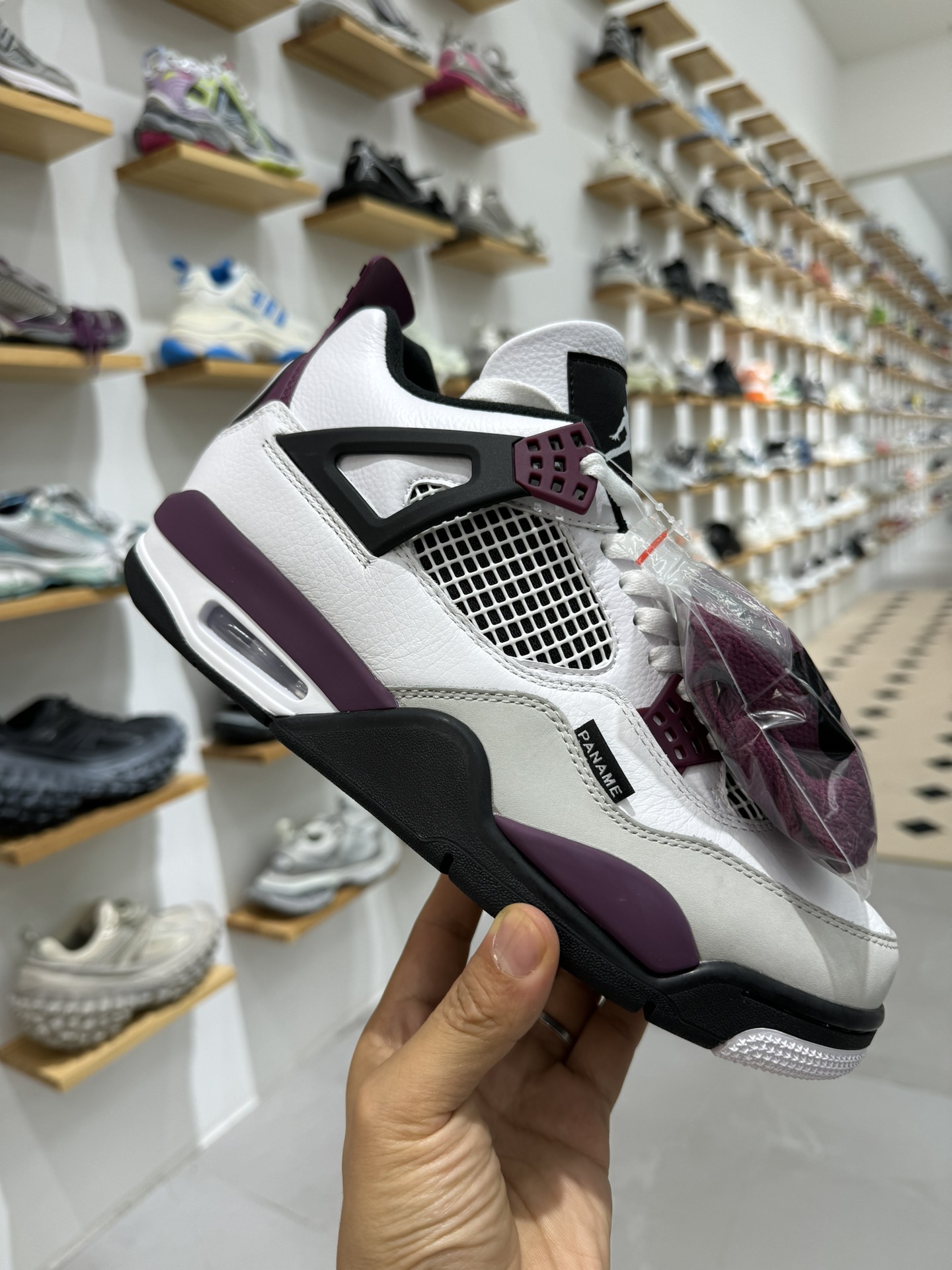 AirJordan4RetroPSGAJ4乔4大巴黎全头层白紫红色巴黎圣日尔曼联名CZ5624-100-