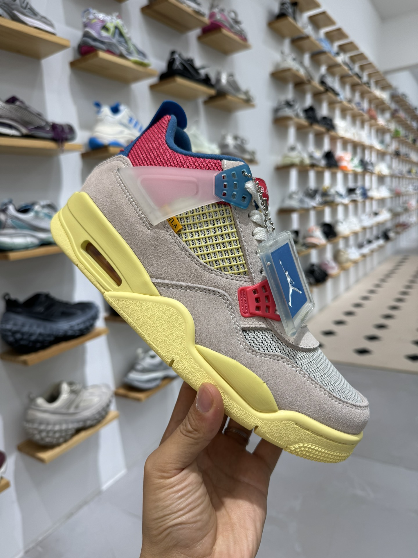 UnionLaxAirJordan4RetroAJ4乔4联盟粉红蓝骑士DC9533-800-47.5