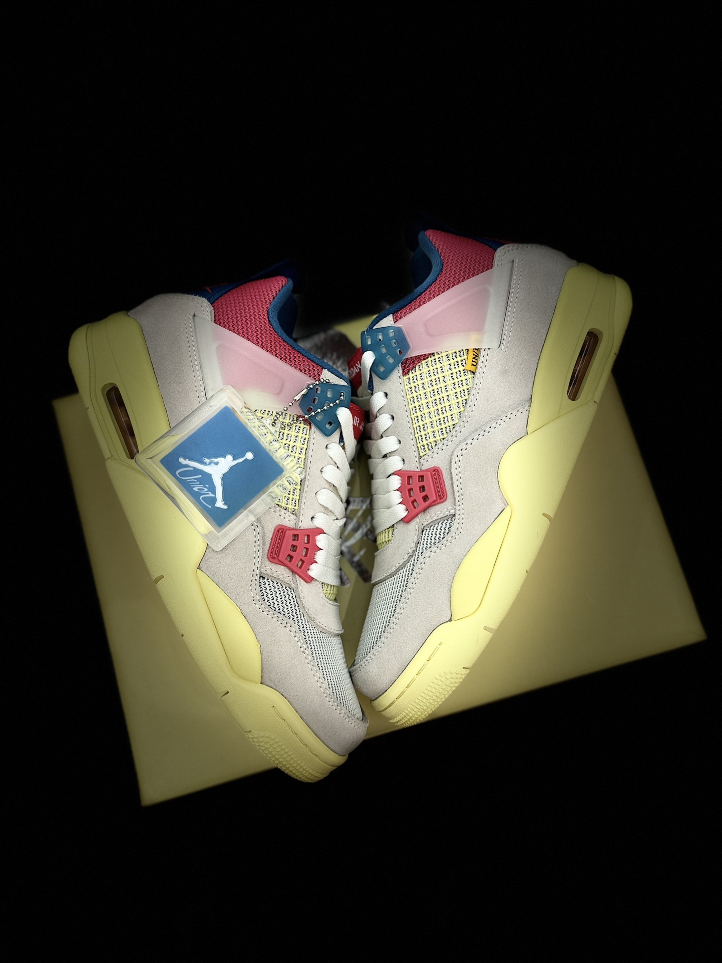 UnionLaxAirJordan4RetroAJ4乔4联盟粉红蓝骑士DC9533-800-47.5