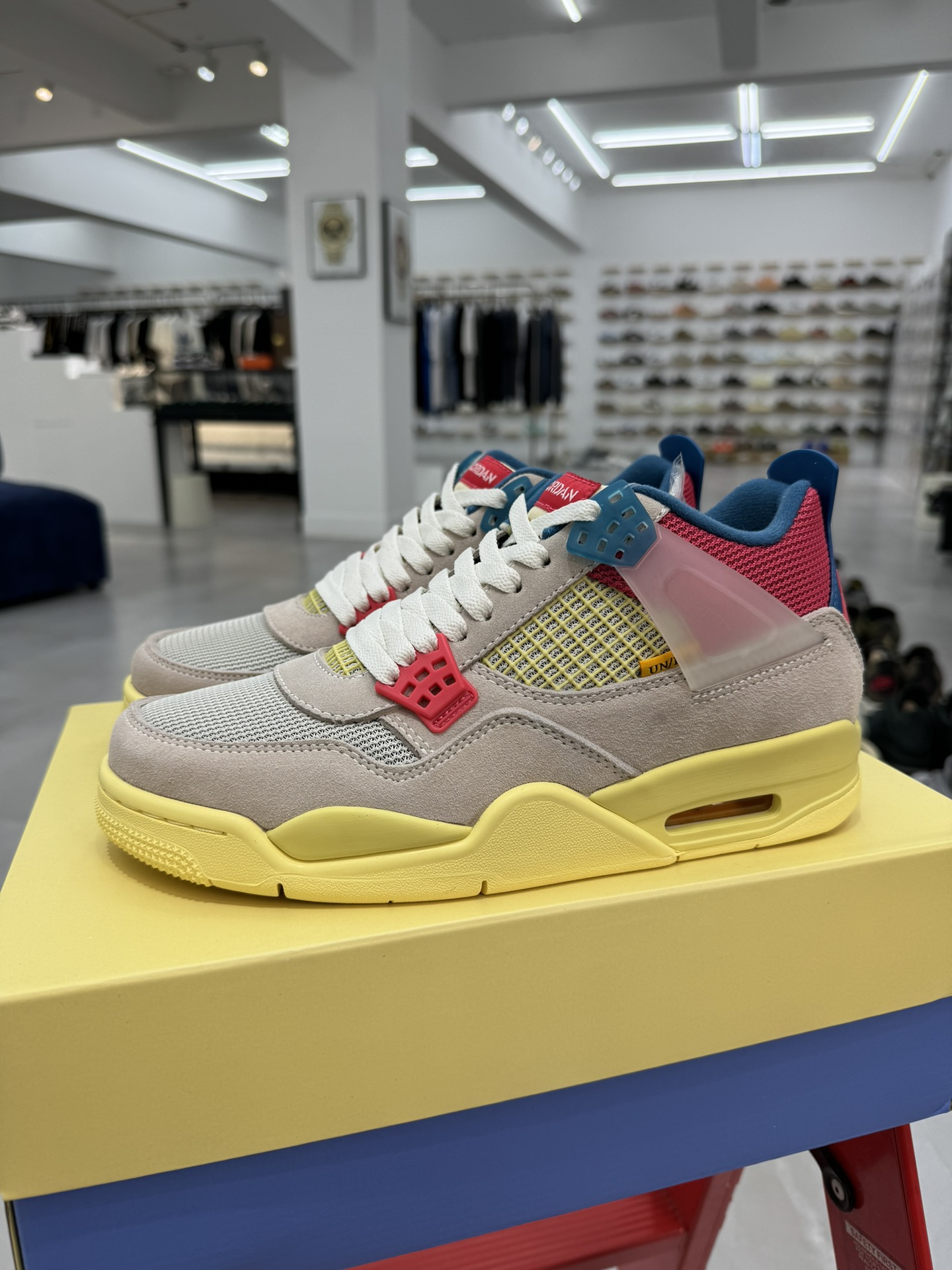 UnionLaxAirJordan4RetroAJ4乔4联盟粉红蓝骑士DC9533-800-47.5