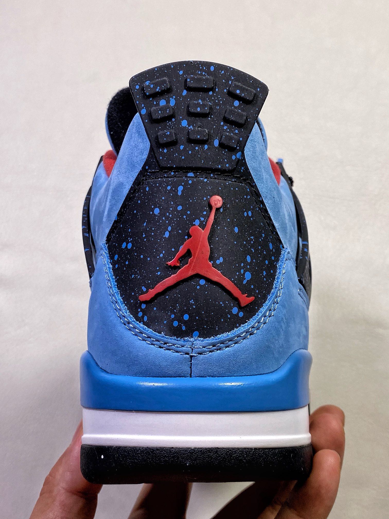 TravisScottCactusJackxAirJordan4Retro乔4AJ4联名款麂皮蓝3084