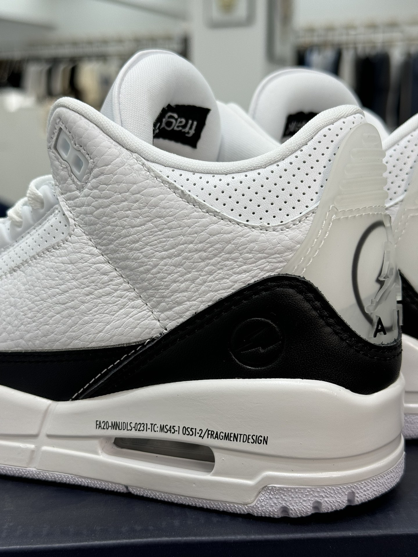 FragmentDesignxAirJordan3AJ3乔3藤原浩闪电联名DA3595-100货号DA3