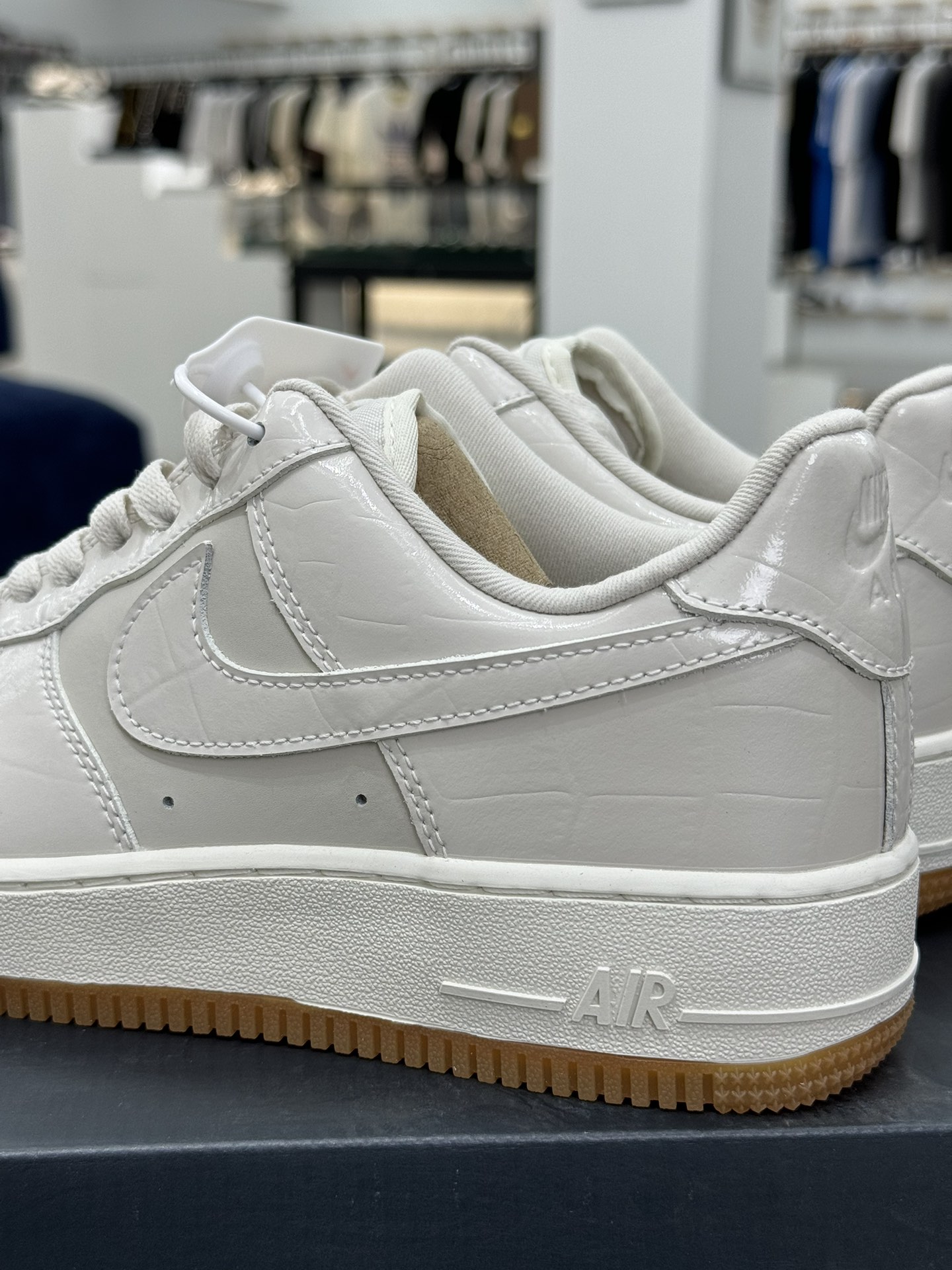 空军！鳄鱼纹米白生胶NikeAIRForce1Low空军一号百分百每个配色原鞋开发！PT市场真正匠心空军