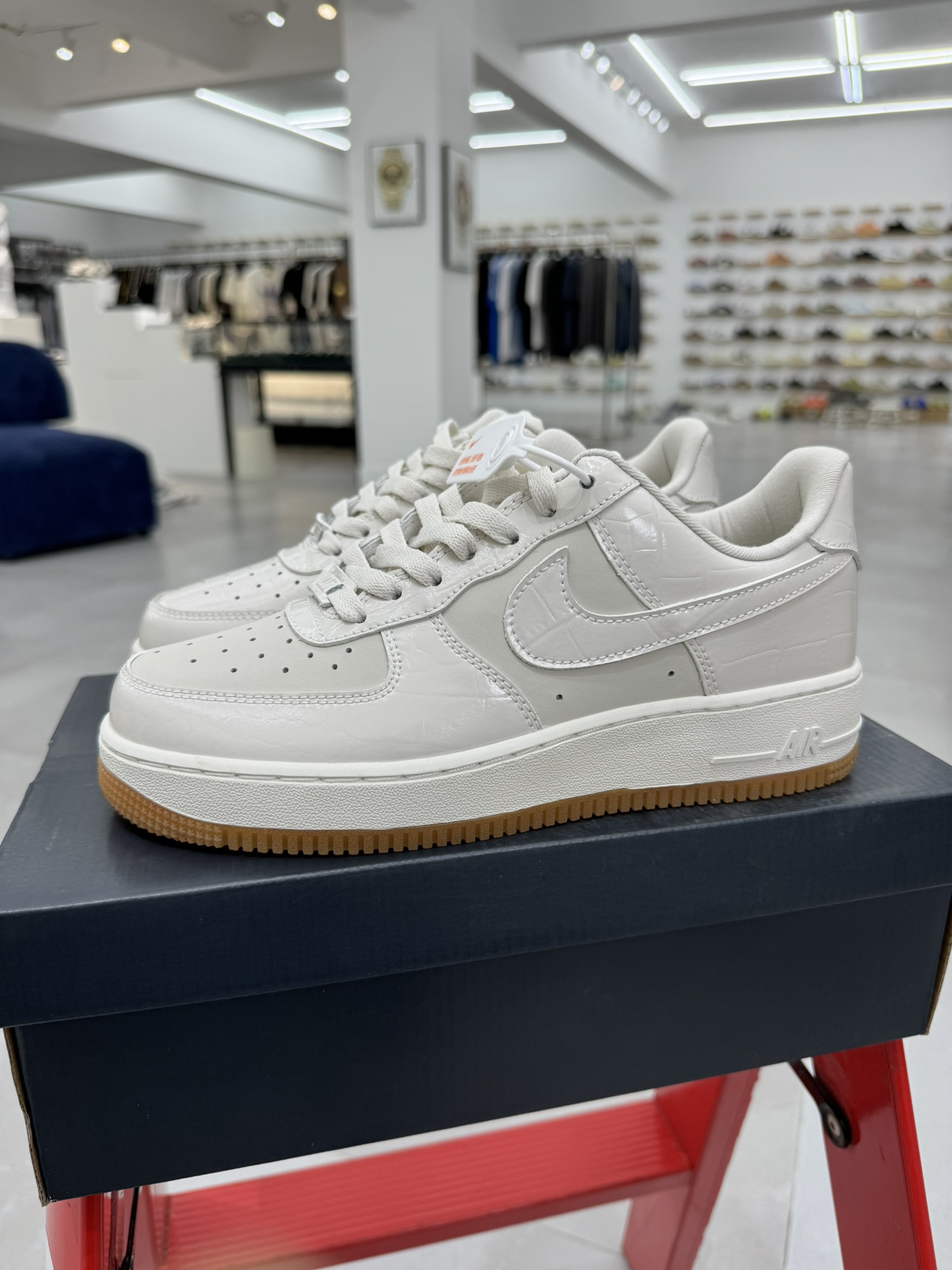 空军！鳄鱼纹米白生胶NikeAIRForce1Low空军一号百分百每个配色原鞋开发！PT市场真正匠心空军