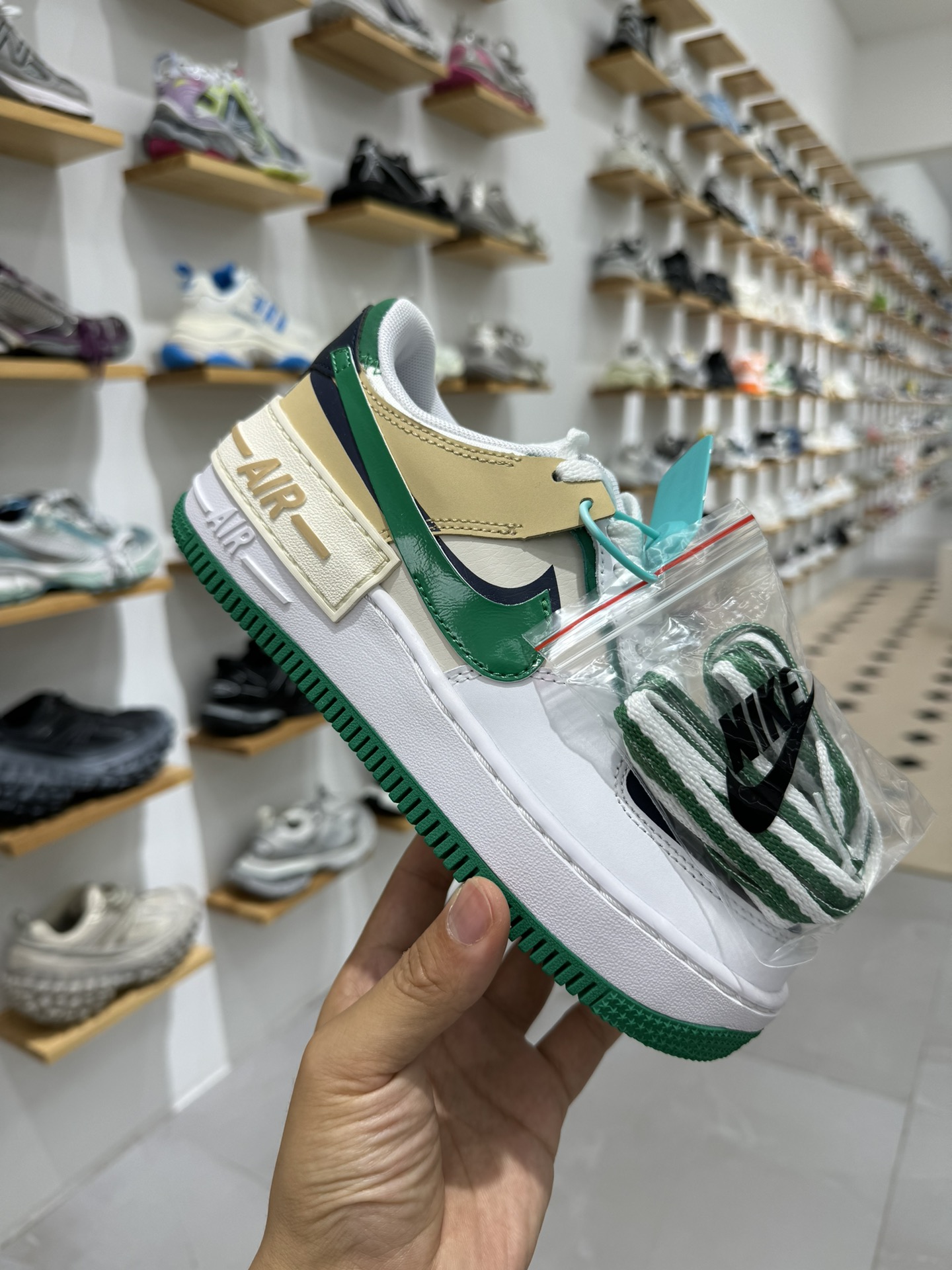 空军！马卡龙系列第2色白绿NikeAIRForce1Low空军一号百分百每个配色原鞋开发！PT市场真正匠