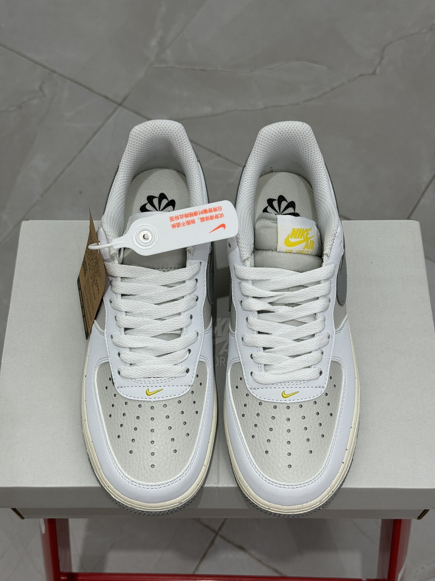 空军！第444色！白灰NikeAIRForce1Low空军一号百分百每个配色原鞋开发！PT市场真正匠心空