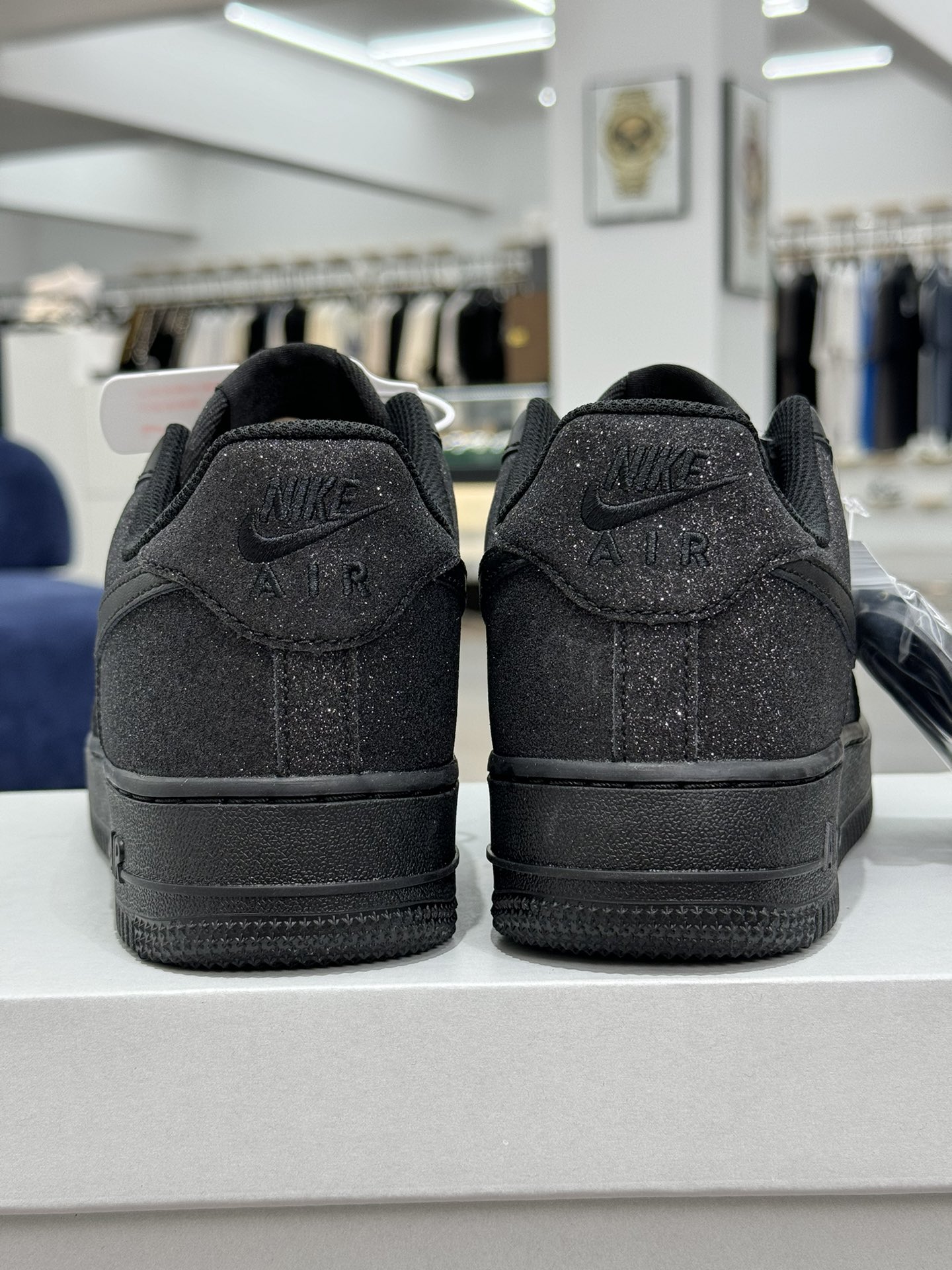 空军！第445色！定制球鞋全黑满钻NikeAIRForce1Low空军一号百分百每个配色原鞋开发！PT市