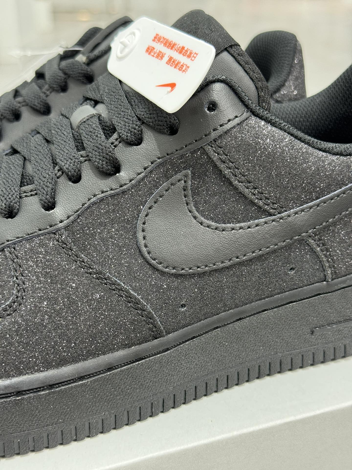 空军！第445色！定制球鞋全黑满钻NikeAIRForce1Low空军一号百分百每个配色原鞋开发！PT市