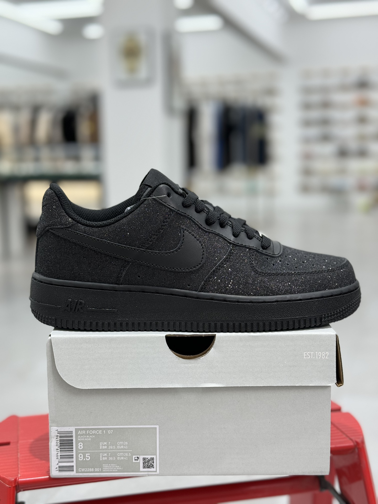 空军！第445色！定制球鞋全黑满钻NikeAIRForce1Low空军一号百分百每个配色原鞋开发！PT市