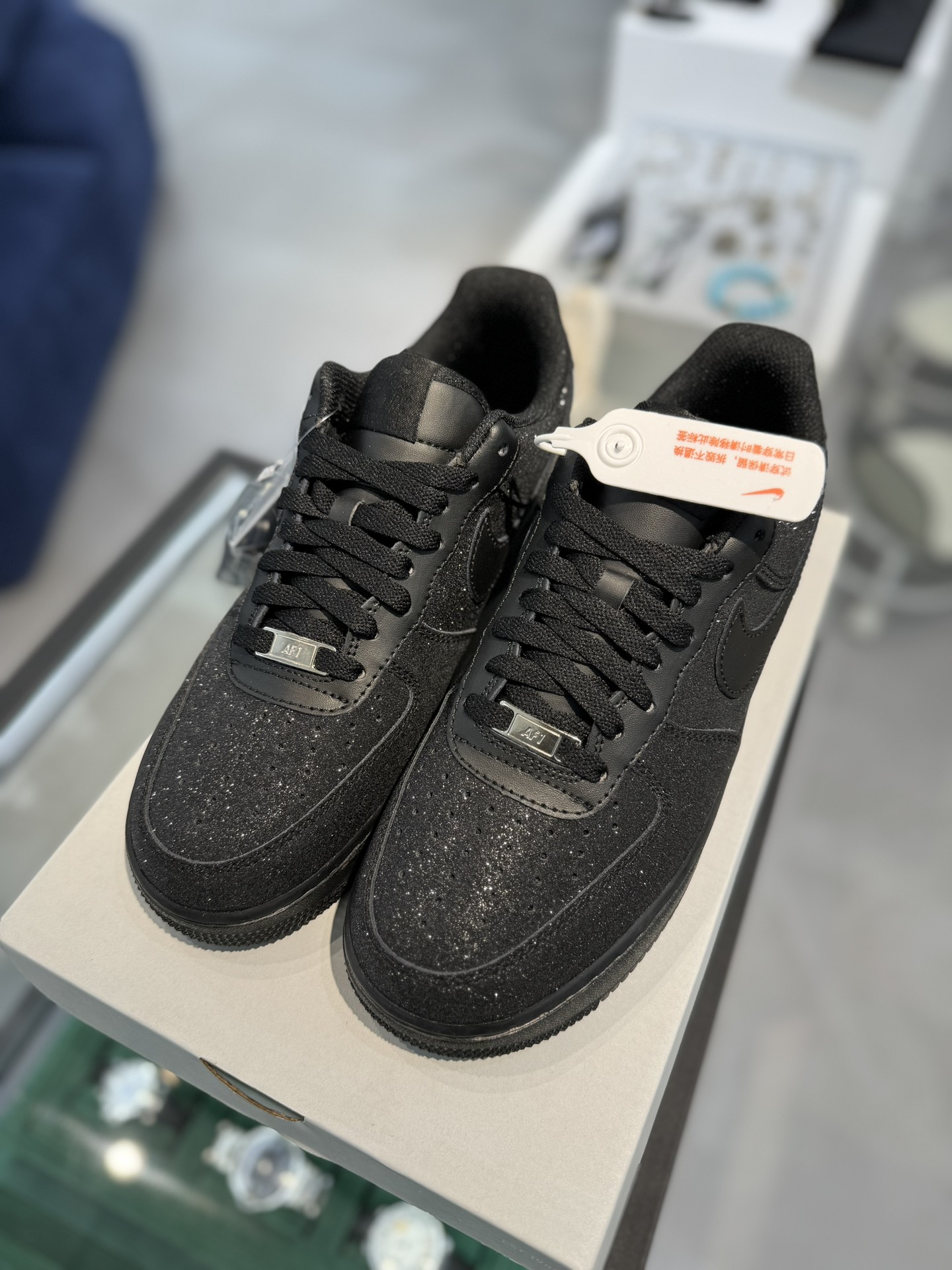 空军！第445色！定制球鞋全黑满钻NikeAIRForce1Low空军一号百分百每个配色原鞋开发！PT市