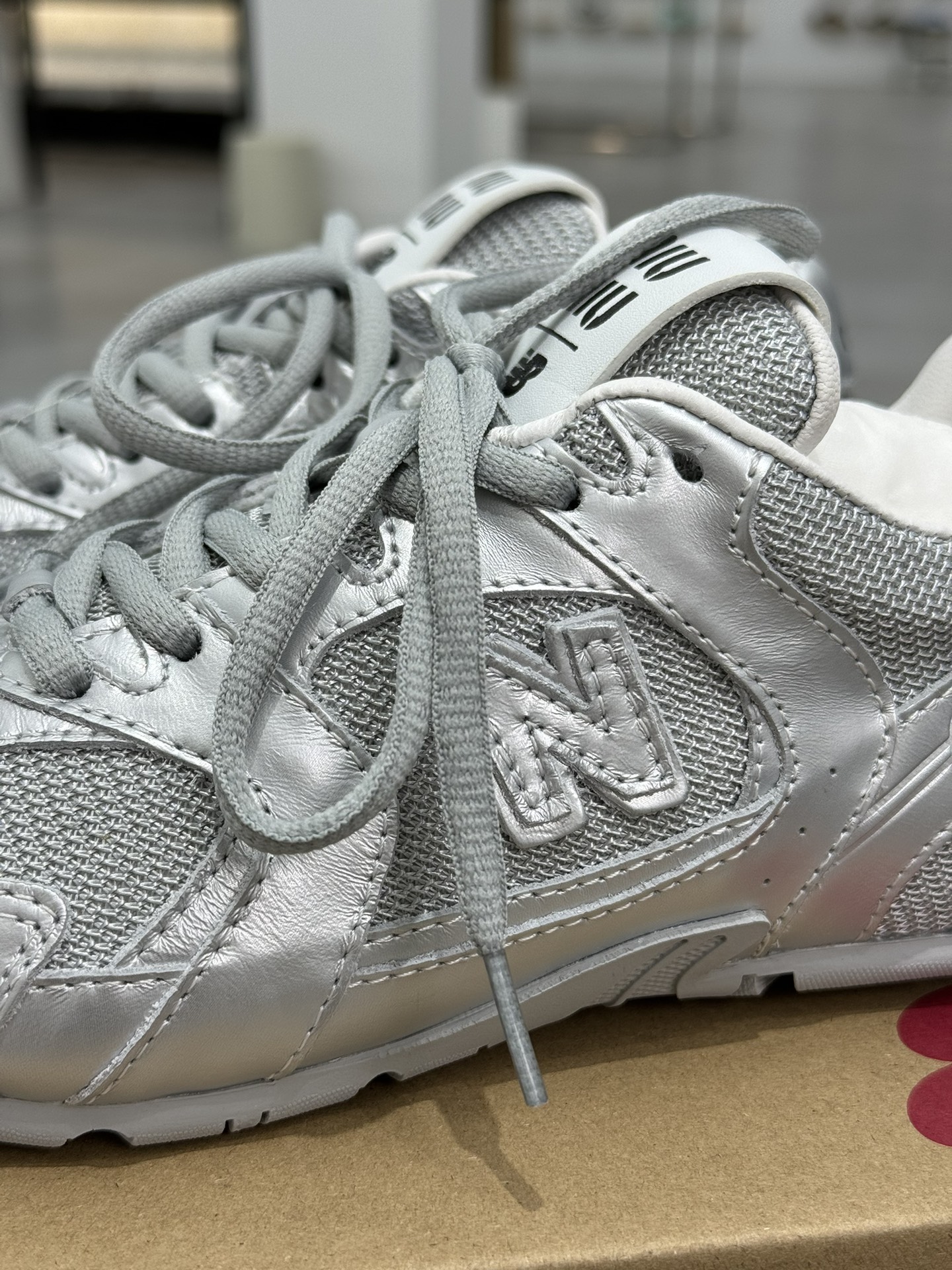 原材料版本MiuMiuxNewBalance新百伦530缪缪联名款市面顶级品质第6色-银色尺码35-40