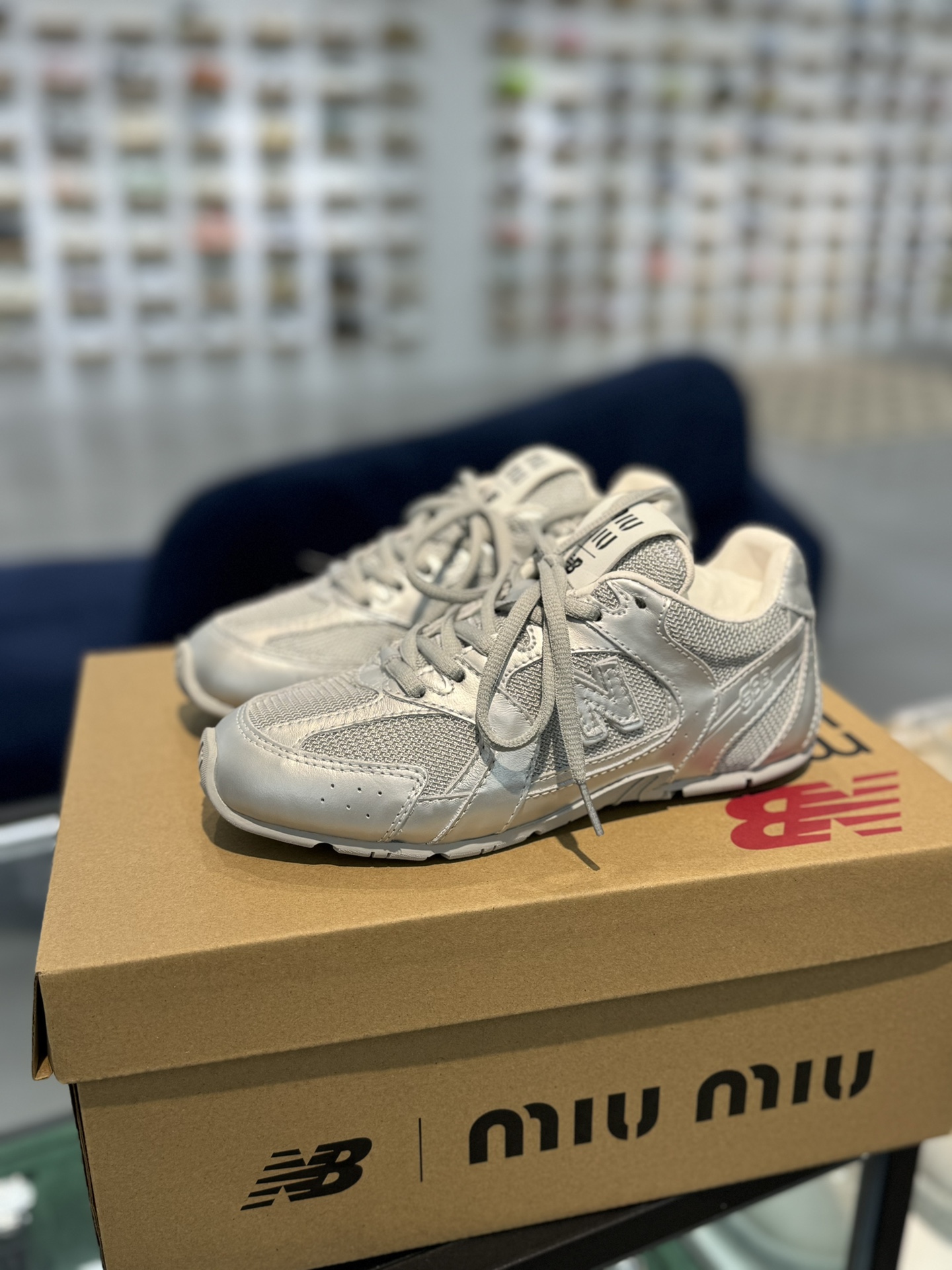 原材料版本MiuMiuxNewBalance新百伦530缪缪联名款市面顶级品质第6色-银色尺码35-40