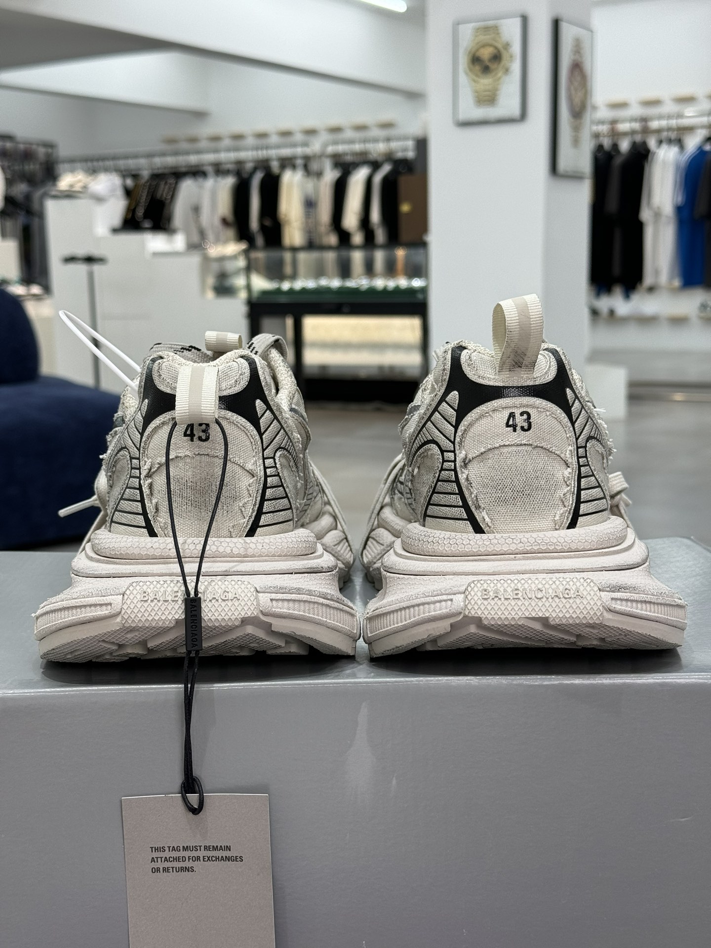 GT版3XL第29色帆布白BALENCIAGA3XLSneakers巴黎世家十代3XL白色正确手工做旧+