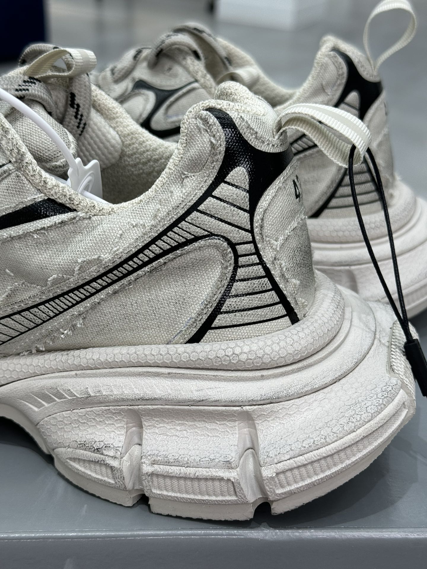 GT版3XL第29色帆布白BALENCIAGA3XLSneakers巴黎世家十代3XL白色正确手工做旧+