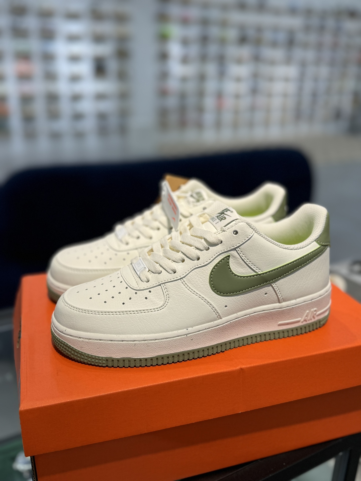 空军！第449色！白绿NikeAIRForce1Low空军一号百分百每个配色原鞋开发！PT市场真正匠心空