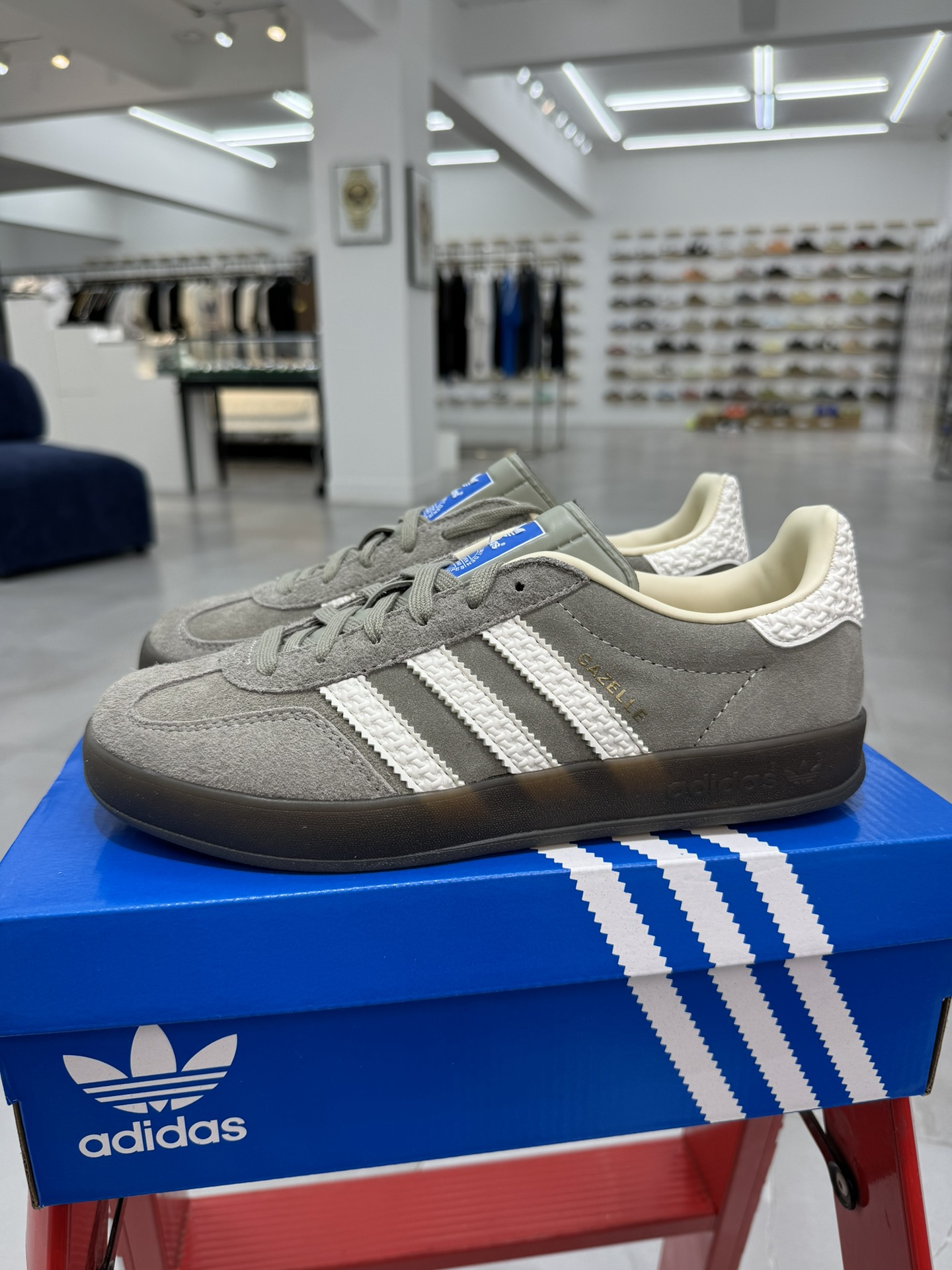 XJ版极致性价比！阿迪德训鞋麂皮灰Adidas/阿迪达斯GazelleSAMBA桑巴板鞋顶级细节超高清洁