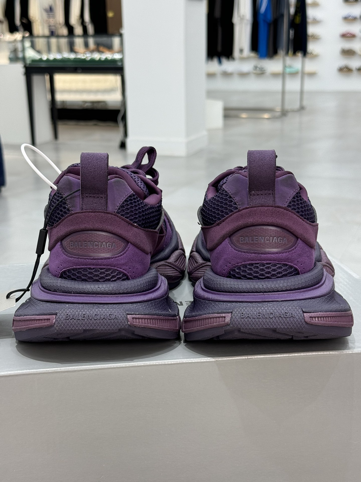 GT版3XL第34色二代紫色BALENCIAGA3XLSneakers巴黎世家十代正确手工做旧+磨损效果