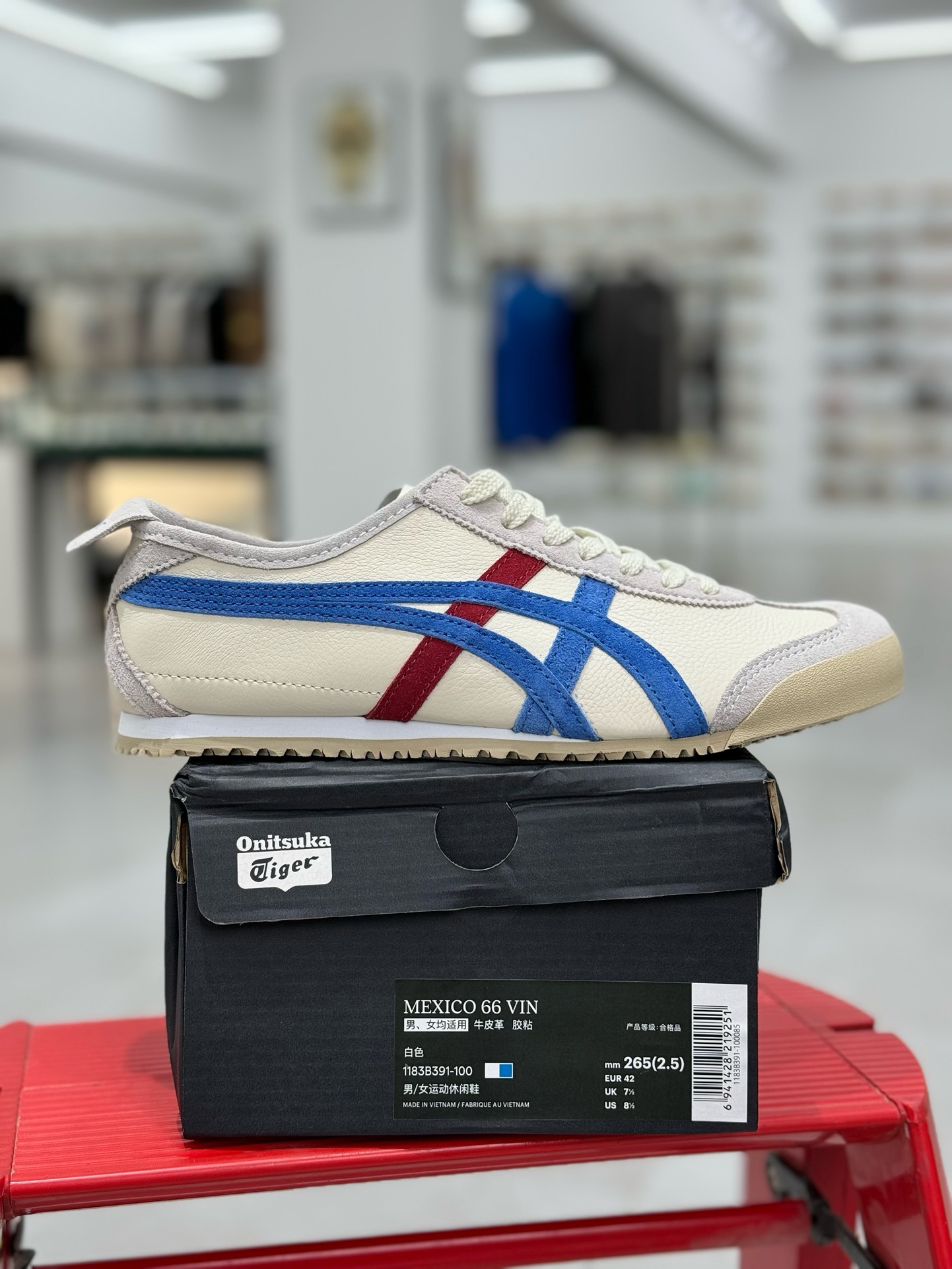 
PK版出货！顶级头层，最强品质！
鬼冢虎 巴斯光年 白蓝红
ASICS Tiger  Mexico 6