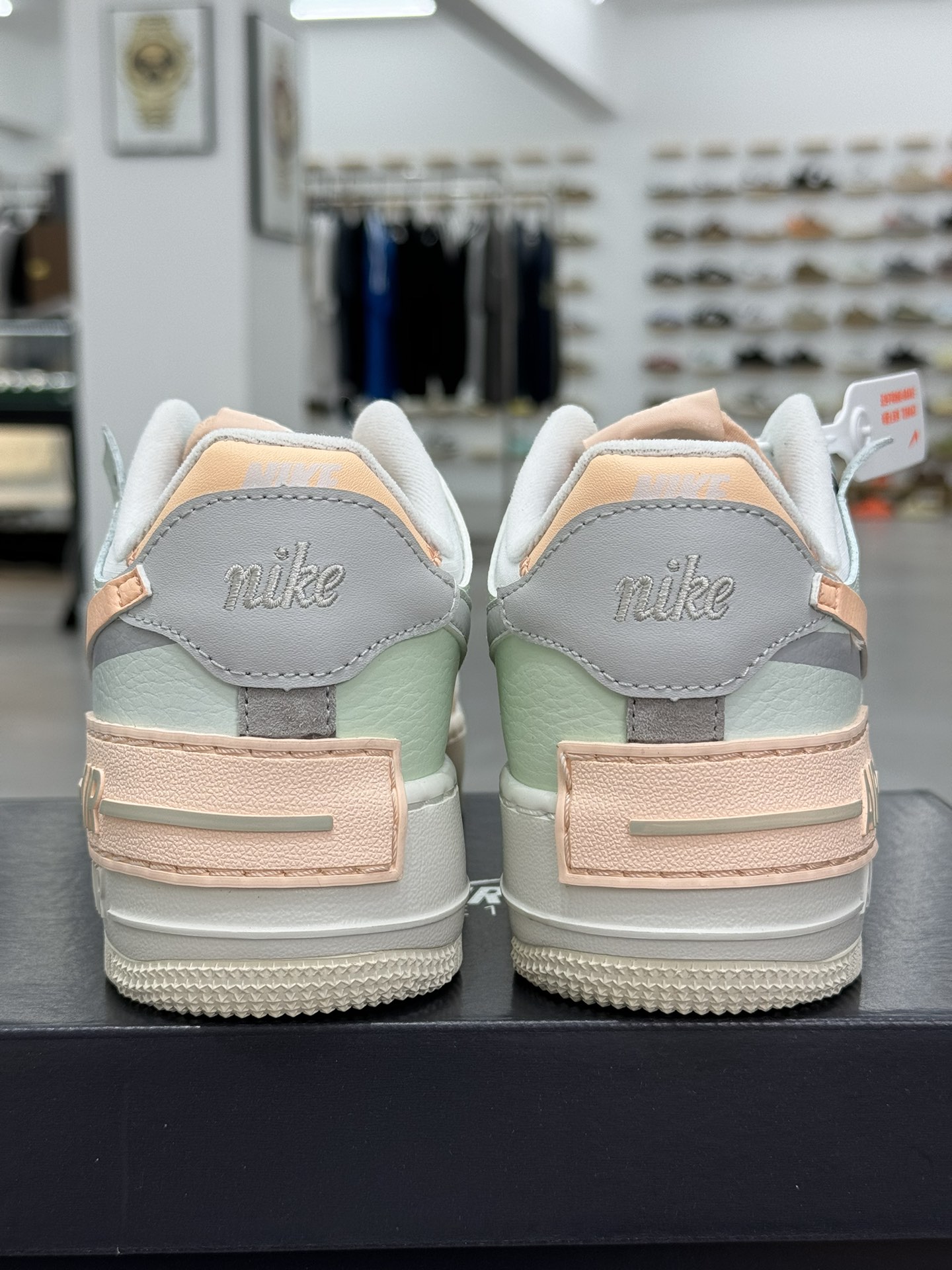 空军！马卡龙系列第26色淡蓝粉NikeAIRForce1Shadow空军一号百分百每个配色原鞋开发！PT