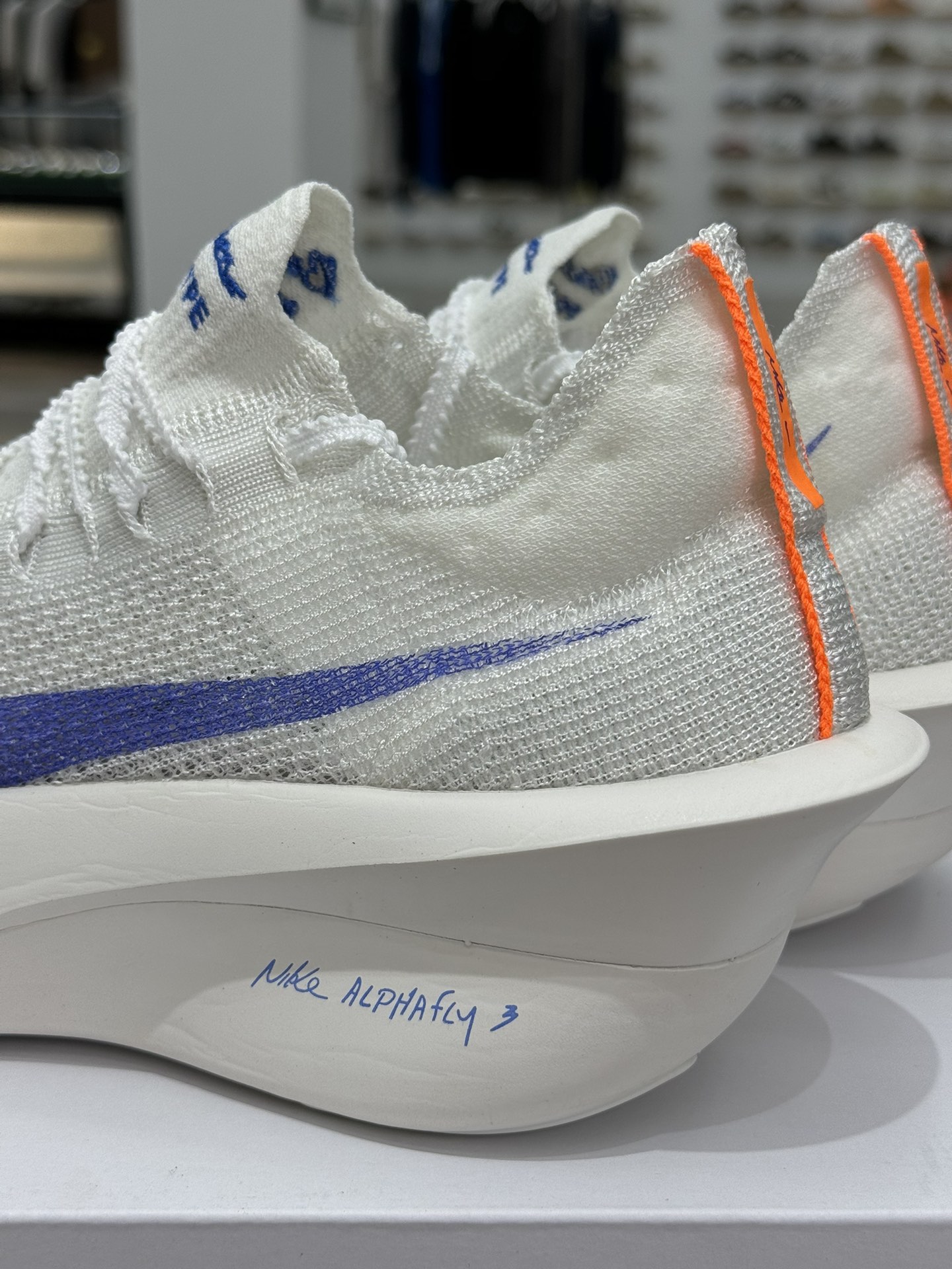 GT纯原2024年最新超级马拉松阿尔法跑鞋！NikeAlphafly3“Blueprint”白蓝橙前掌两