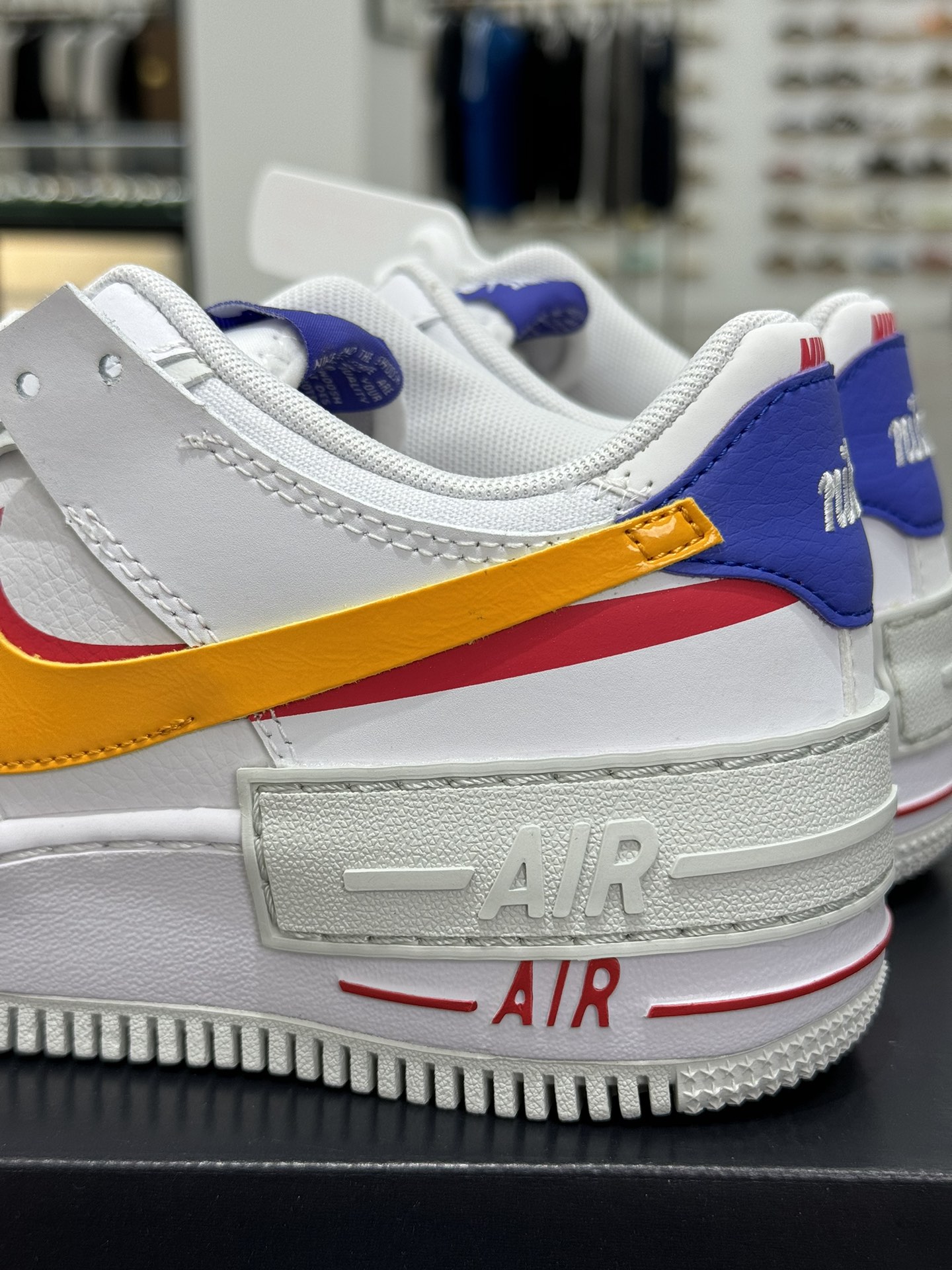 A空军！马卡龙系列第29色白黄红NikeAIRForce1Shadow空军一号百分百每个配色原鞋开发！P