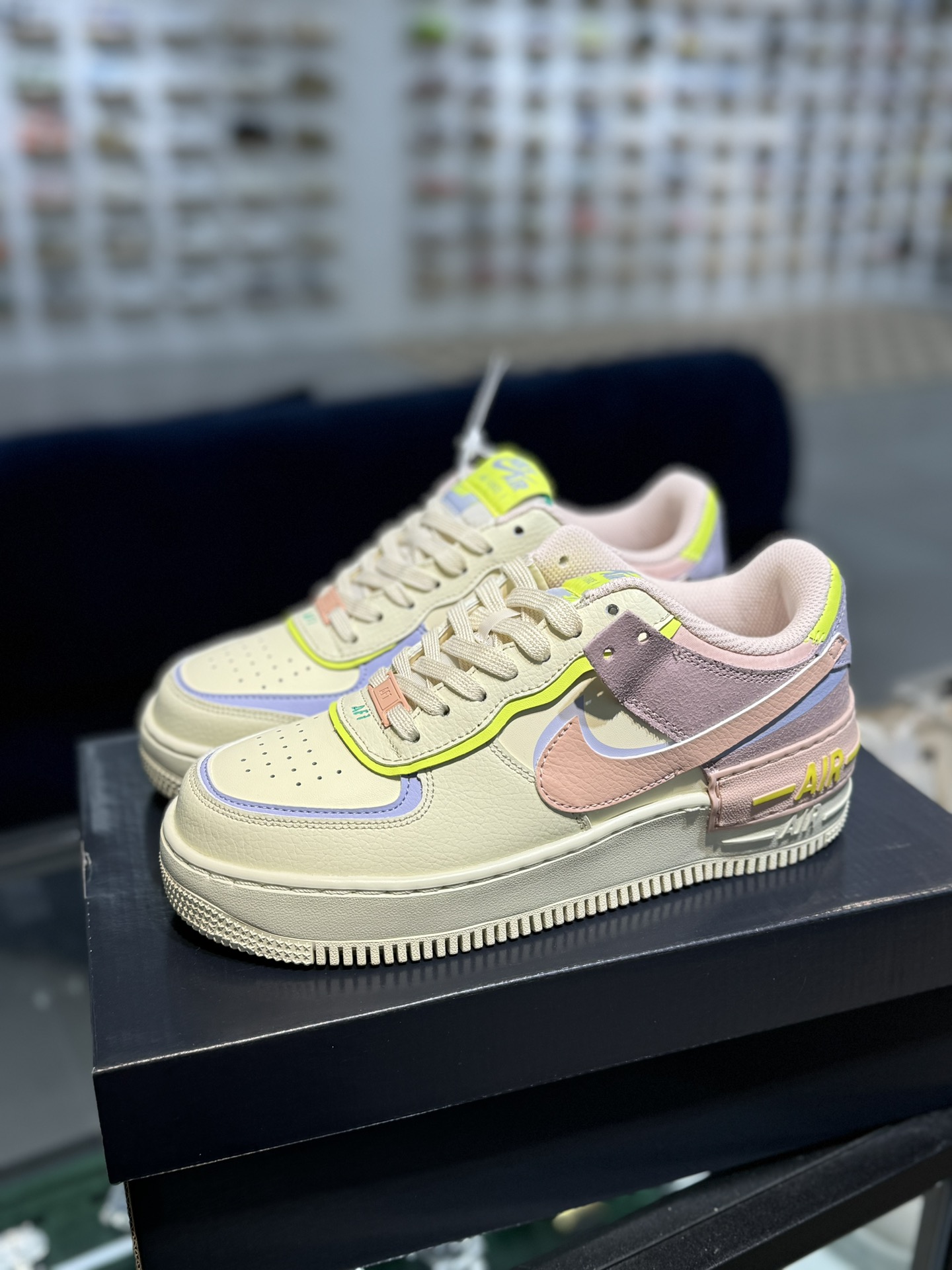 A空军！马卡龙系列第30色柔粉NikeAIRForce1Shadow空军一号百分百每个配色原鞋开发！PT