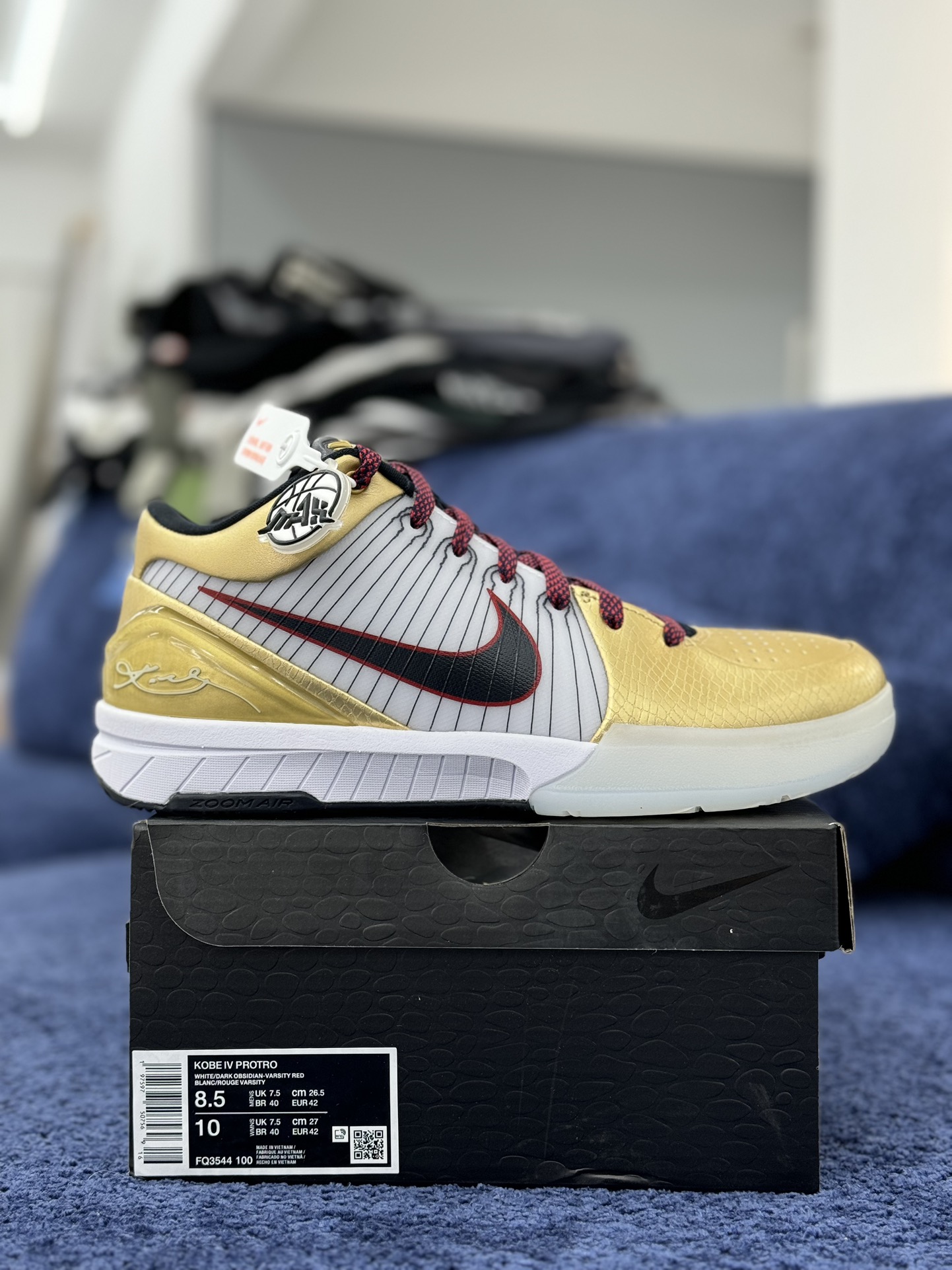 本地王者归来️纯原海外球员版科比4代奥运金牌Kobe4protro”Goldmedal“市场实战最强货品