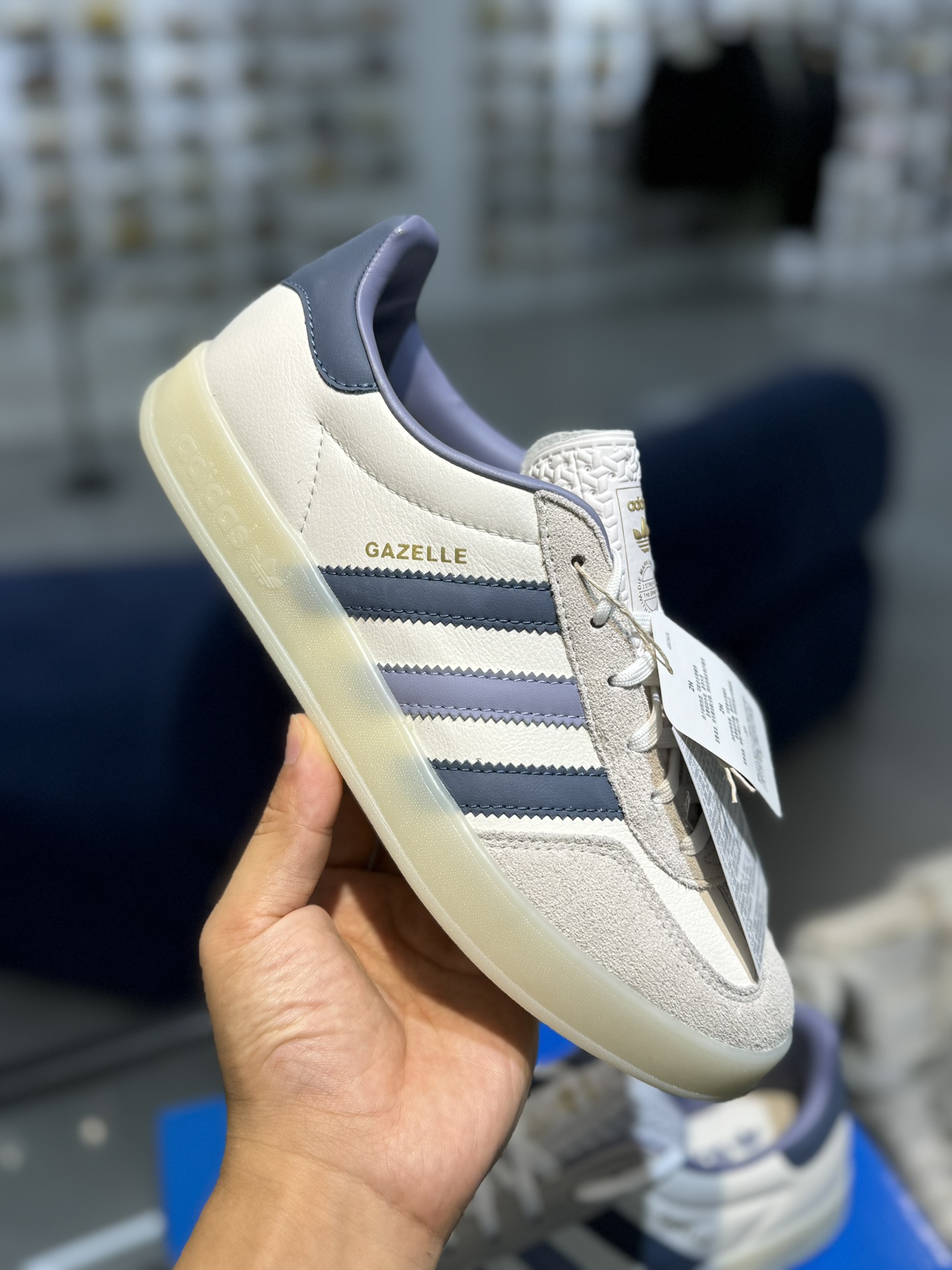 XJ版极致性价比！阿迪T字德训鞋白蓝Adidas/阿迪达斯GazelleSAMBA桑巴板鞋顶级细节超高清