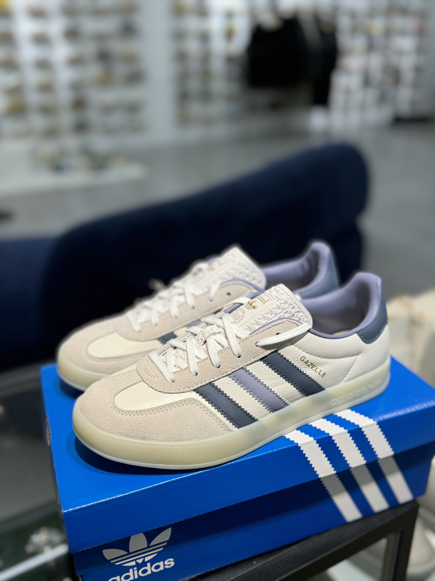 XJ版极致性价比！阿迪T字德训鞋白蓝Adidas/阿迪达斯GazelleSAMBA桑巴板鞋顶级细节超高清