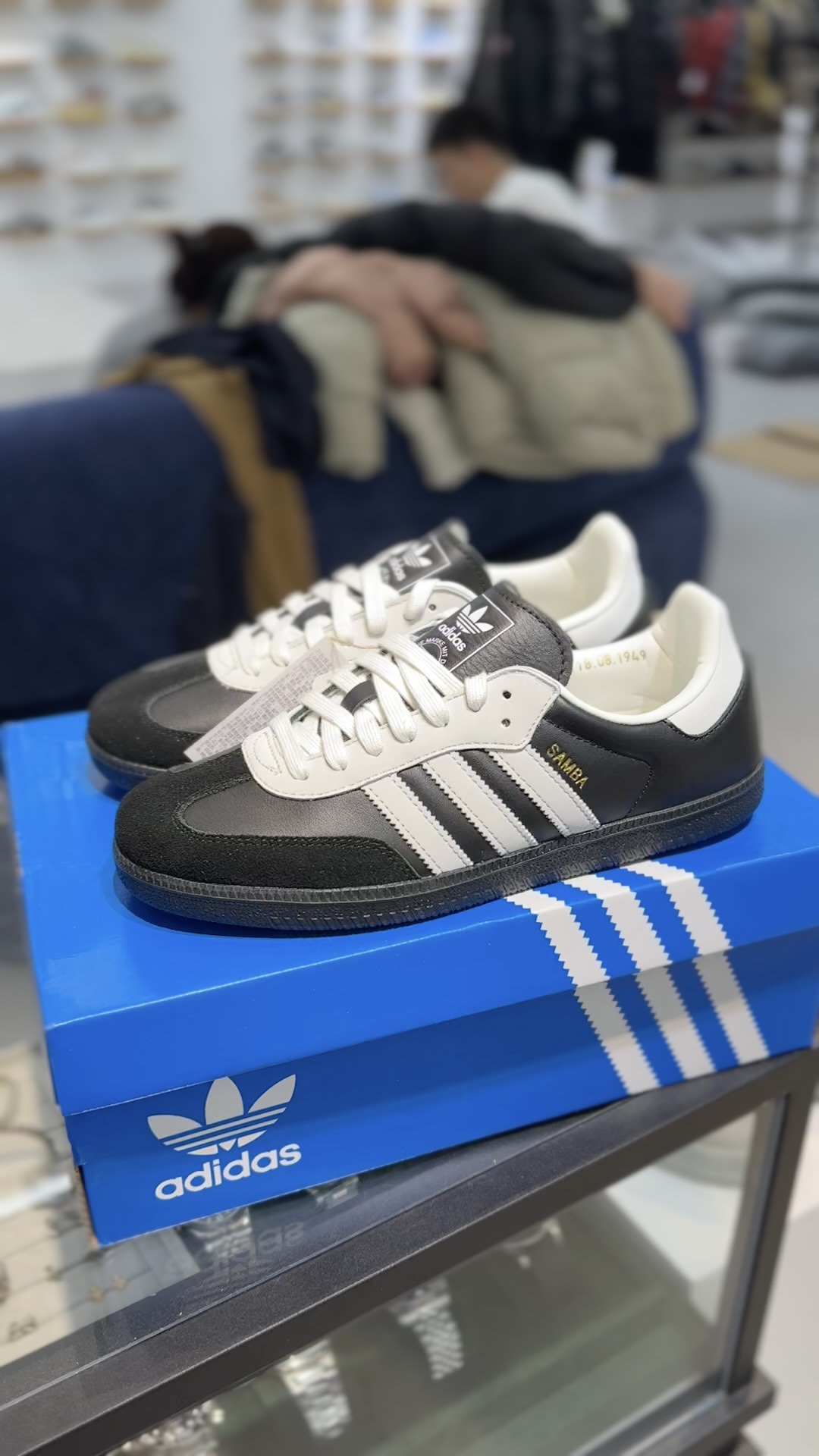 AdidasOriginalsSamba桑巴德训鞋T字鞋原版原楦原材99.999%还原度鞋带都是原厂的系