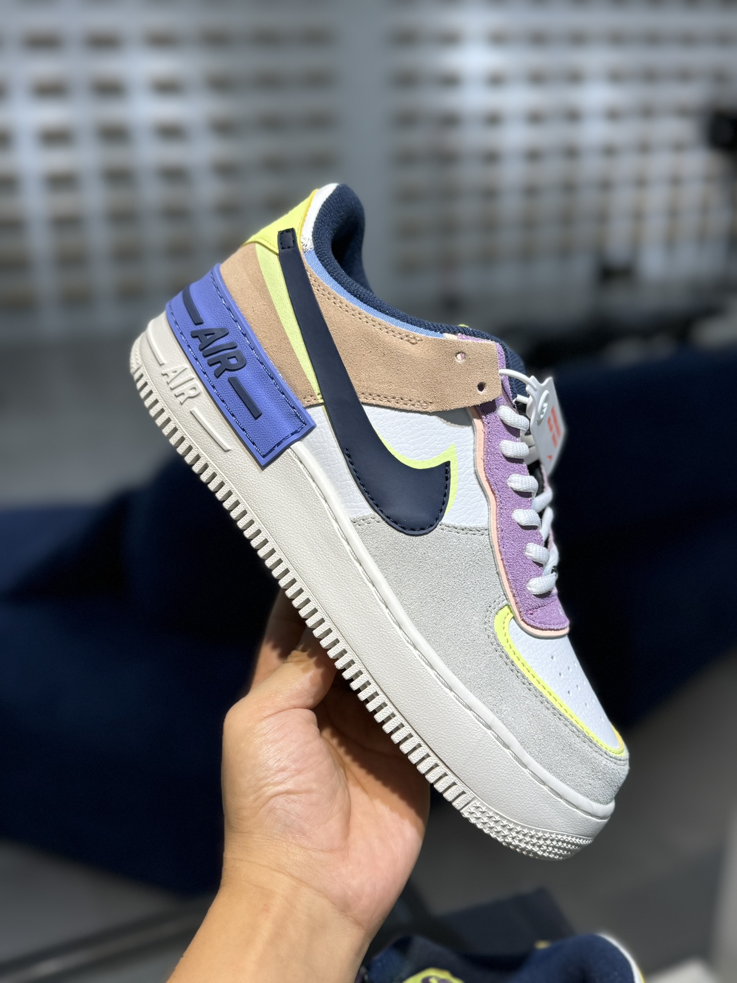 空军！马卡龙系列第44色黑黄粉NikeAIRForce1Shadow空军一号百分百每个配色原鞋开发！PT