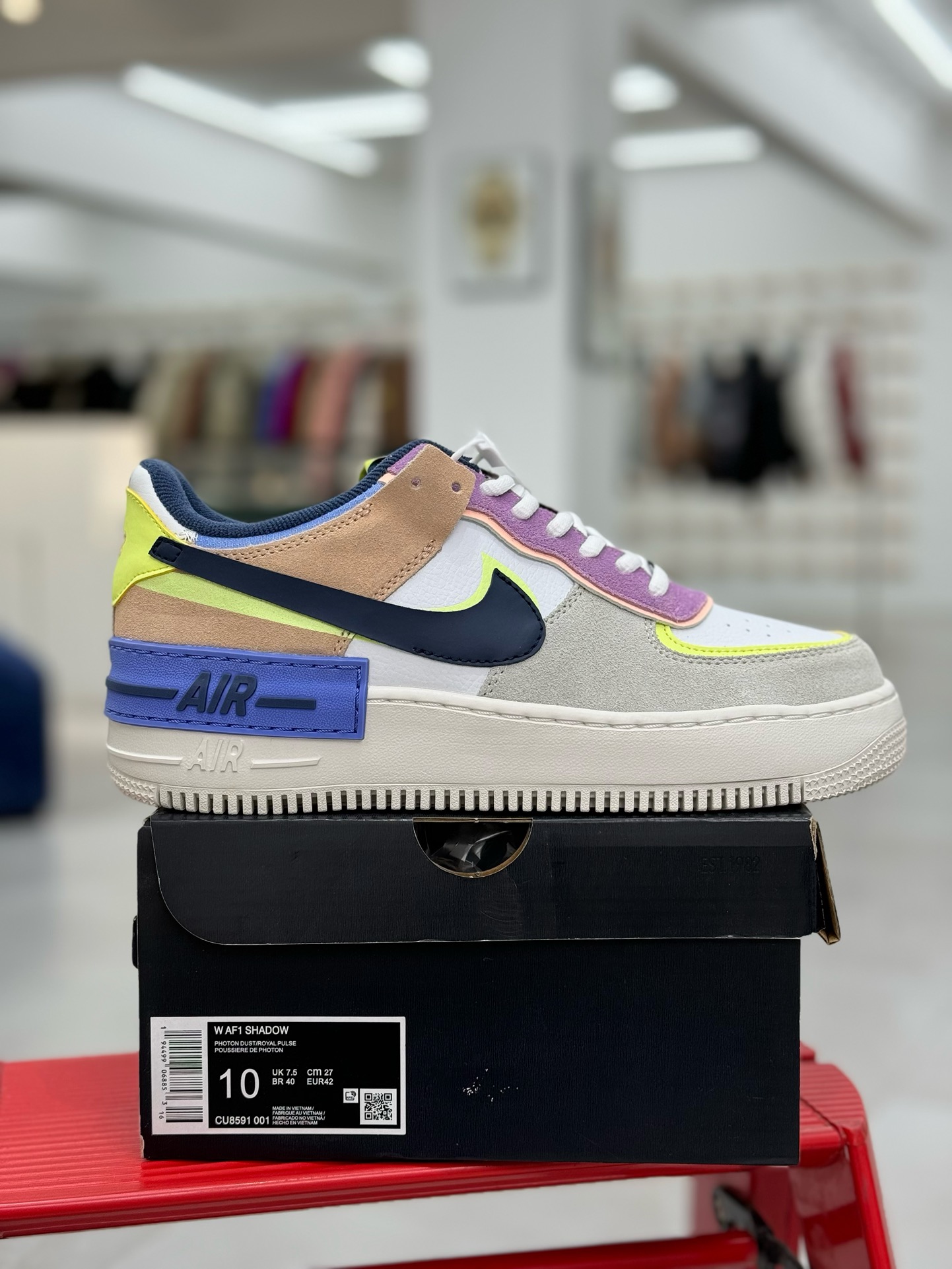 空军！马卡龙系列第44色黑黄粉NikeAIRForce1Shadow空军一号百分百每个配色原鞋开发！PT