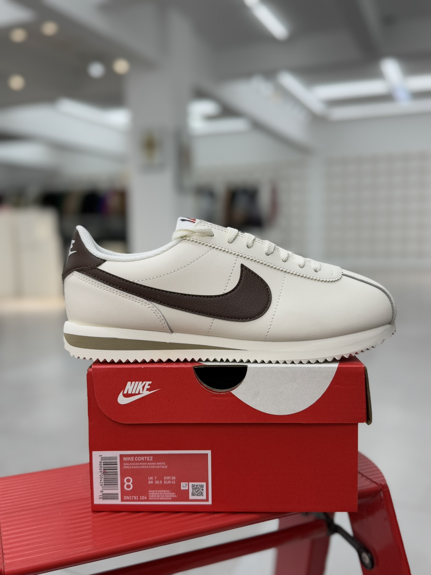 
Classic Cortez Leather 阿甘复古初代皮革慢跑鞋 白棕 DN1791-104
35