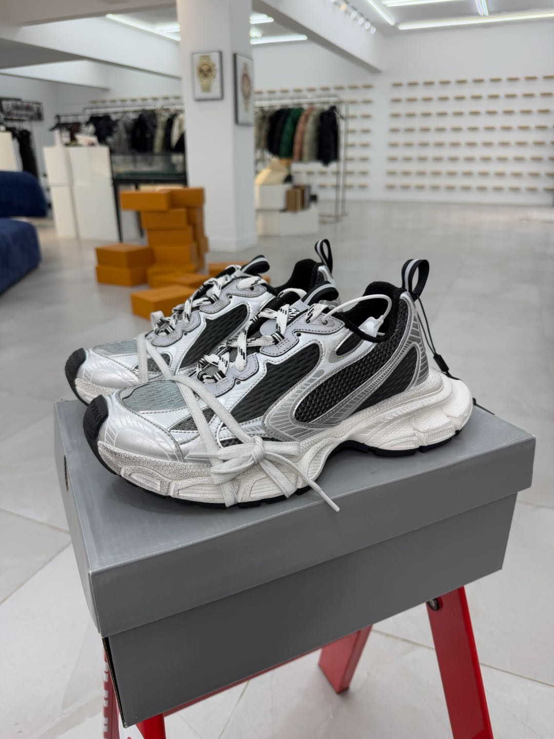 GT版3XL 第47色 银白黑Balenciaga巴黎世家3XL Sneakers 巴黎世家十代正确手工