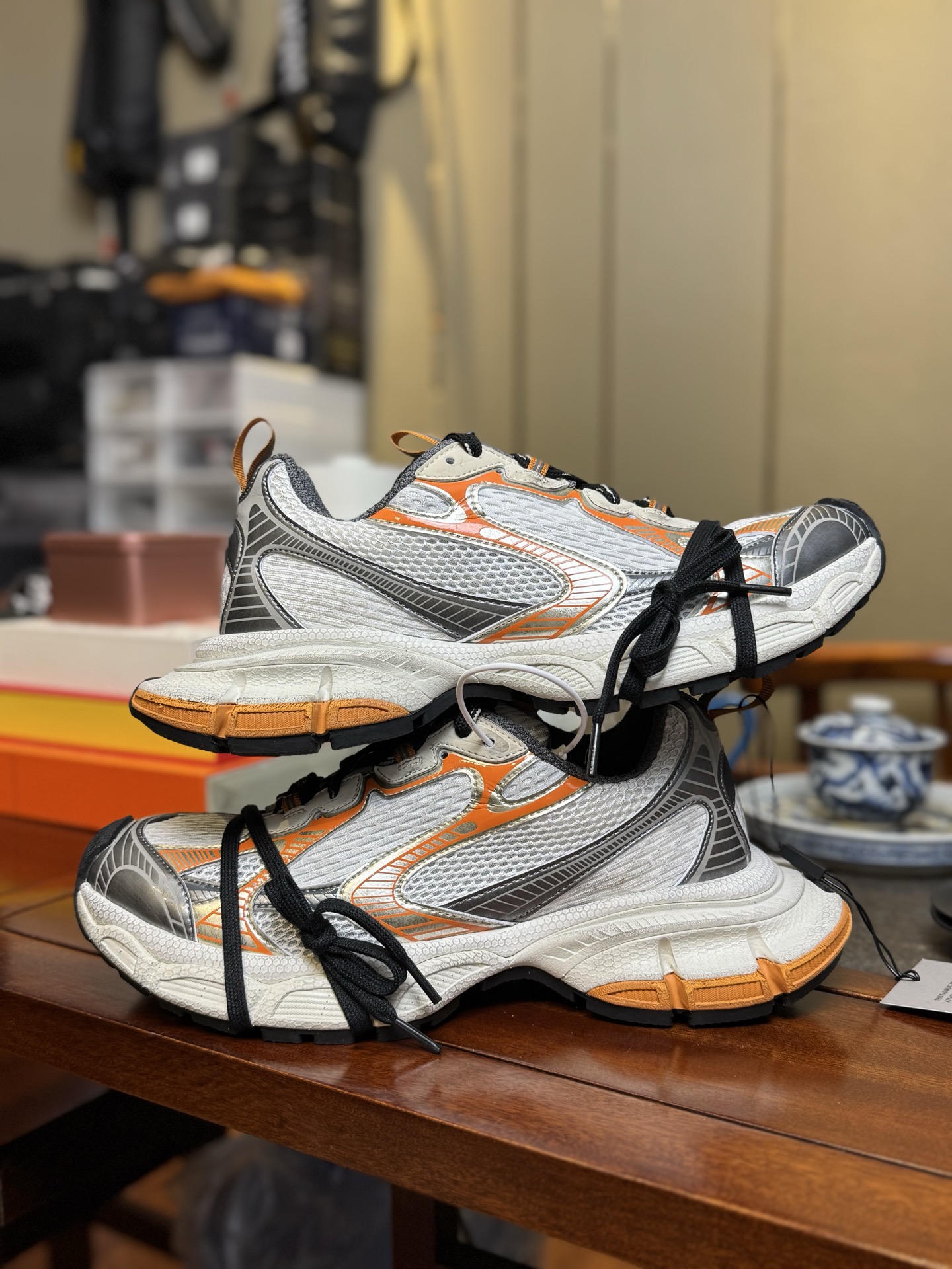 GT版3XL 第50色 灰橙Balenciaga巴黎世家3XL Sneakers 巴黎世家十代正确手工做