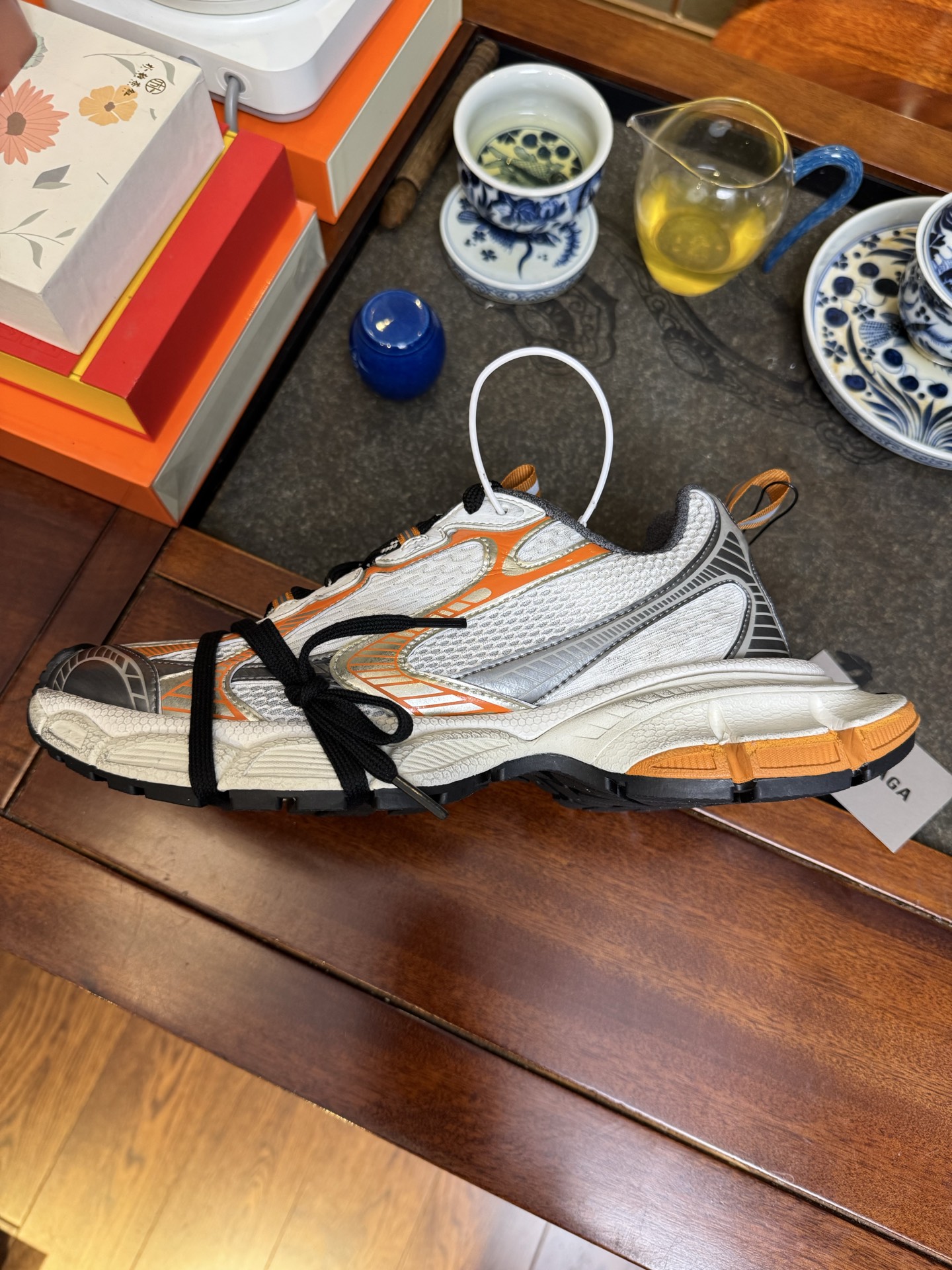 GT版3XL 第50色 灰橙Balenciaga巴黎世家3XL Sneakers 巴黎世家十代正确手工做