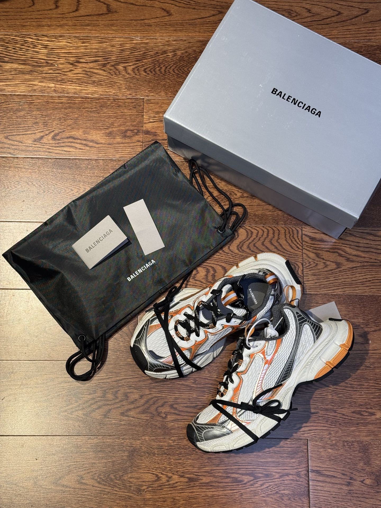 GT版3XL 第50色 灰橙Balenciaga巴黎世家3XL Sneakers 巴黎世家十代正确手工做