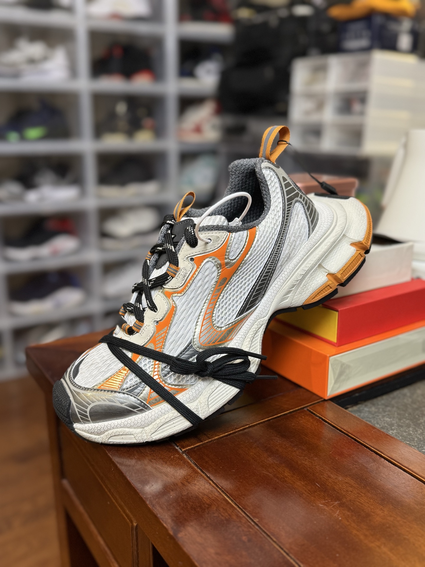 GT版3XL 第50色 灰橙Balenciaga巴黎世家3XL Sneakers 巴黎世家十代正确手工做