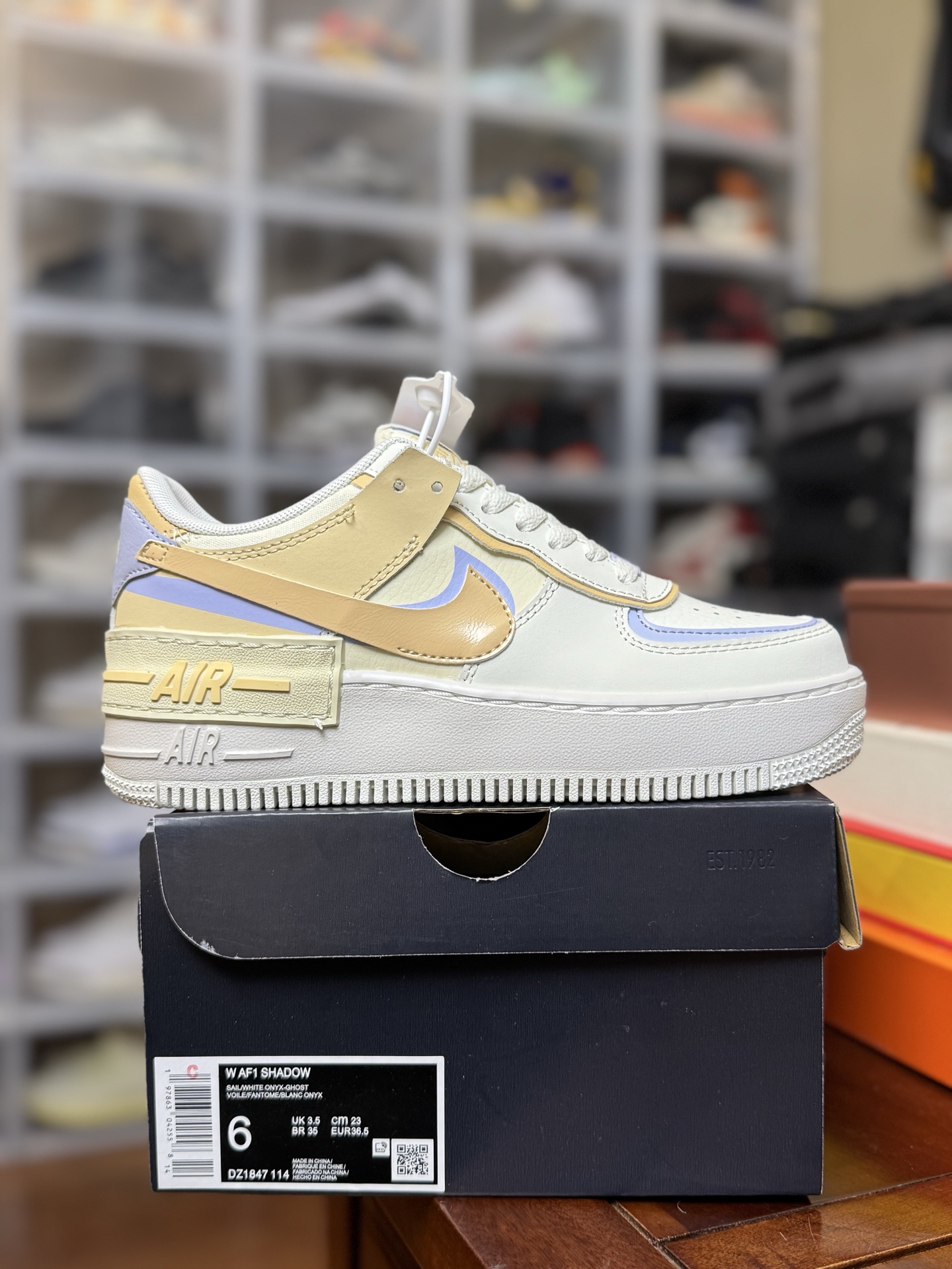  
空军！马卡龙系列第50色：白粉色
Nike AIR Force 1 Shadow 空军一号
百分百每