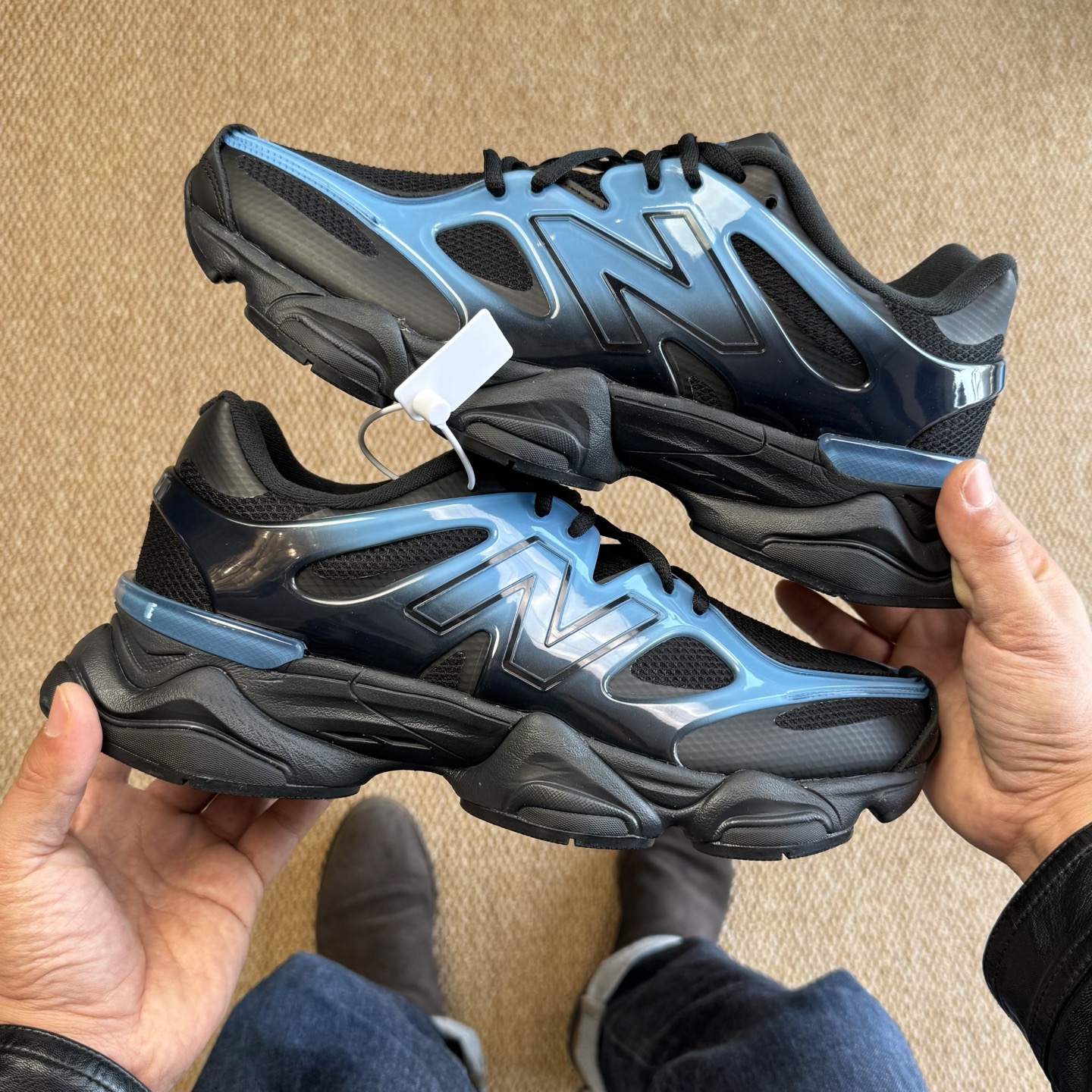 主推优势私C版新百伦系列！NB9060第99色：黑蓝TPU无敌质感！最强版本36-46.5出货，行业标杆