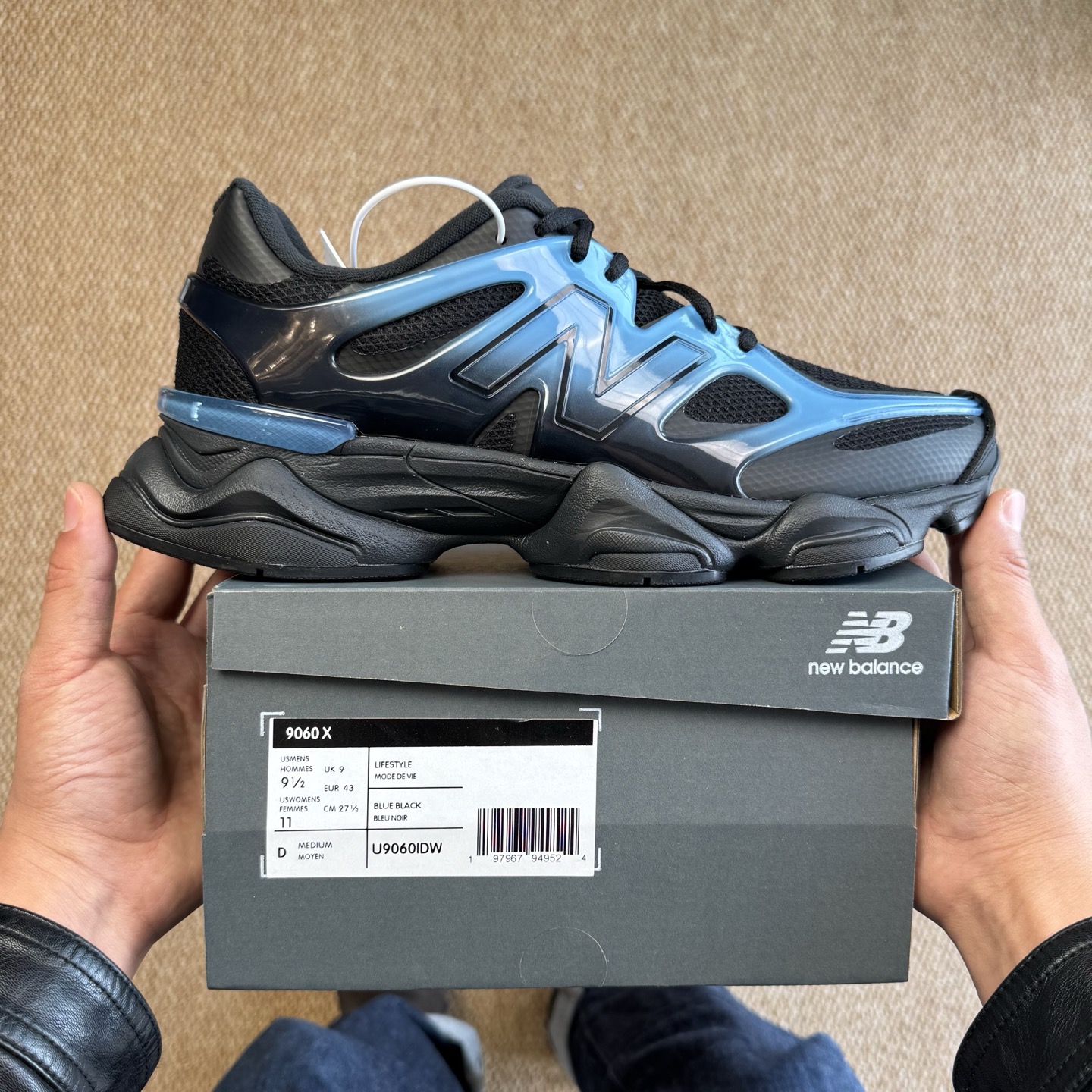 主推优势私C版新百伦系列！NB9060第99色：黑蓝TPU无敌质感！最强版本36-46.5出货，行业标杆