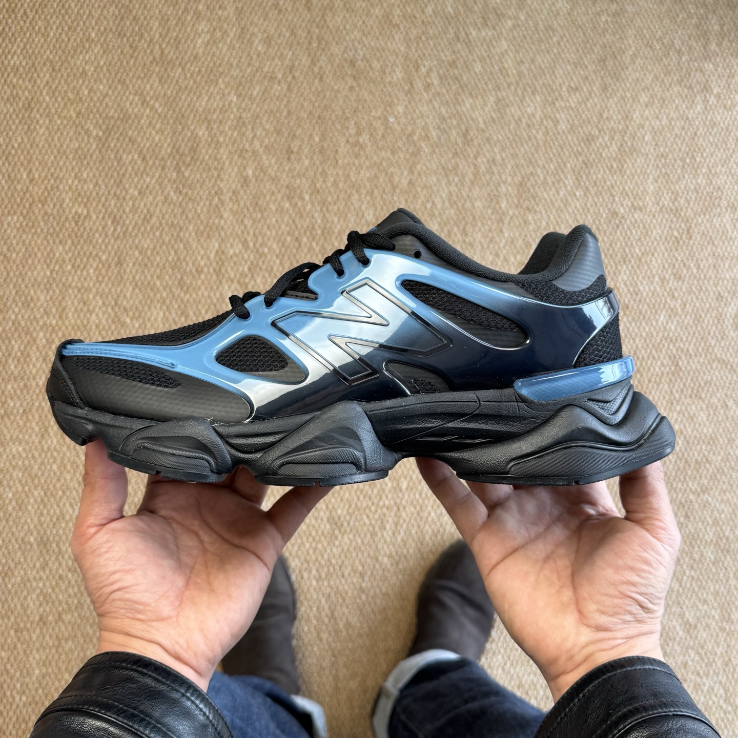 主推优势私C版新百伦系列！NB9060第99色：黑蓝TPU无敌质感！最强版本36-46.5出货，行业标杆