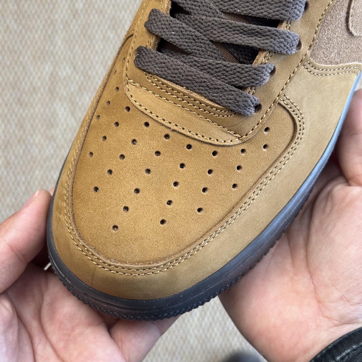 
3A空军！第534色：深棕褐色 Nike Air Force 1
百分百原鞋开发！PT市场真正匠心空军