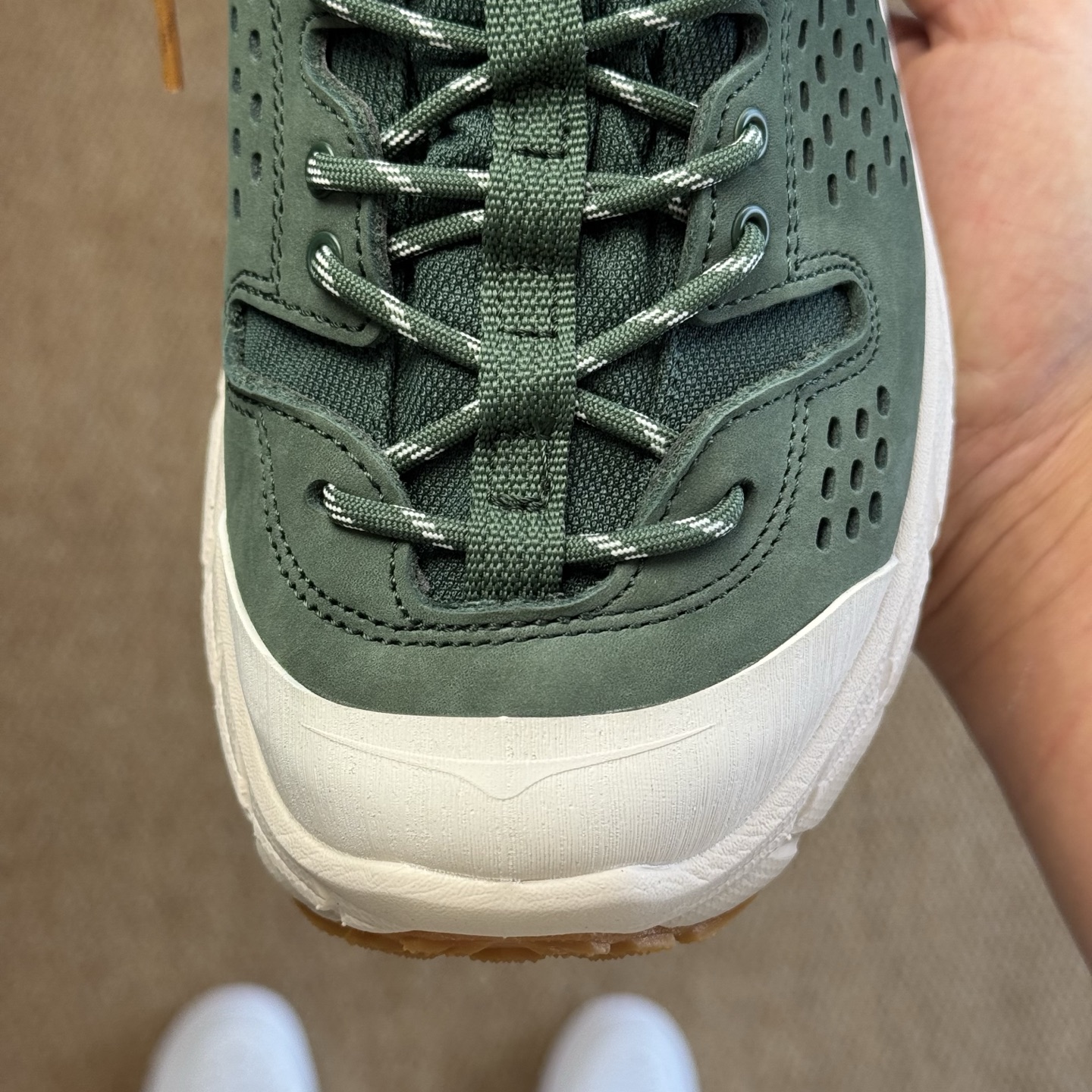 
纯原Hoka ULTRA托亚 第13色深绿色
越野跑登山鞋🥾 GORE-TEX真正全防水，下雨涉水无